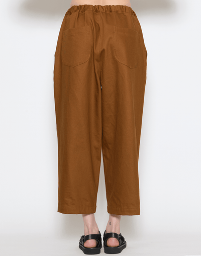 Brick Cotton Twill Stevie Barrel Pants