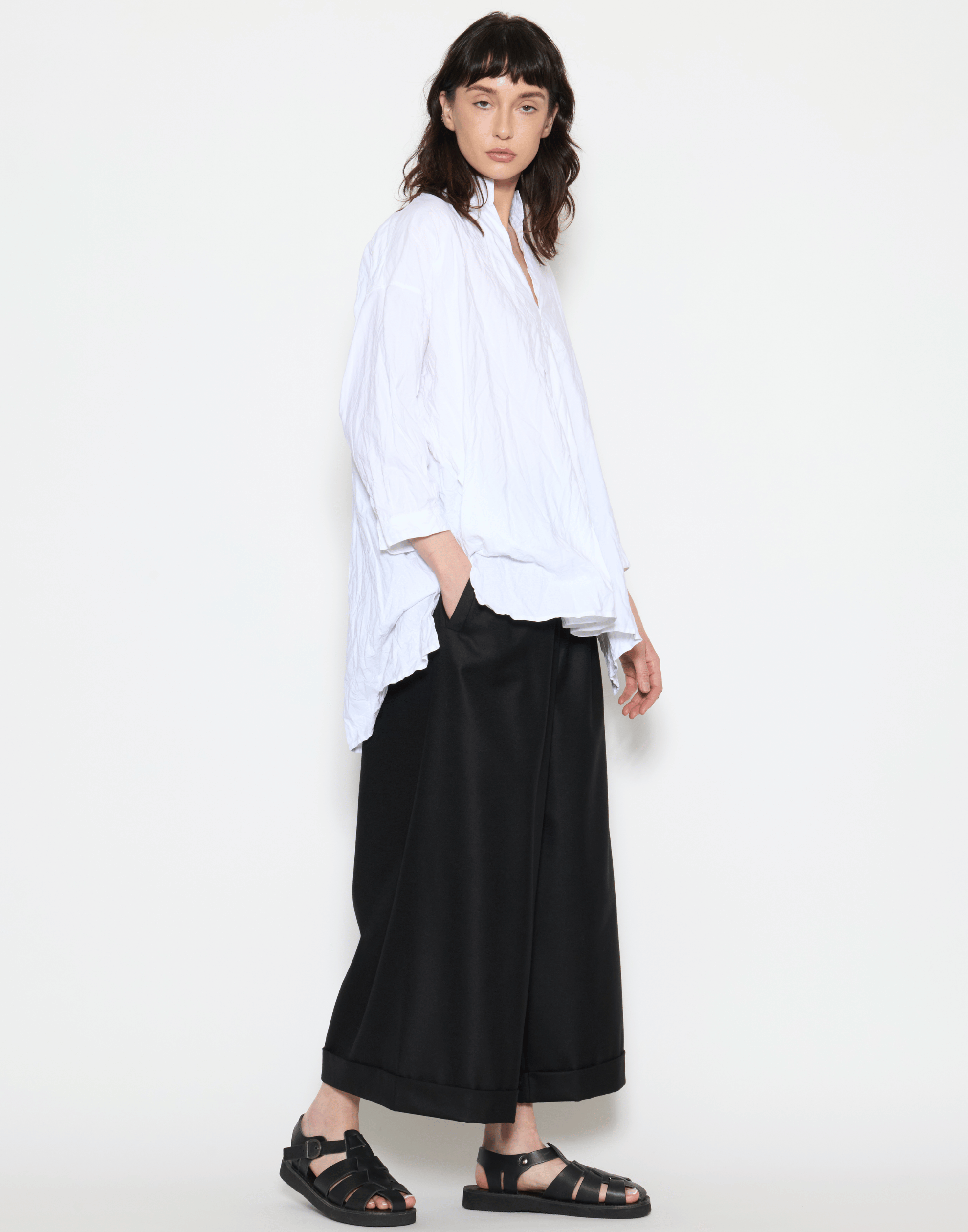 White Cotton Kora Lavato Top