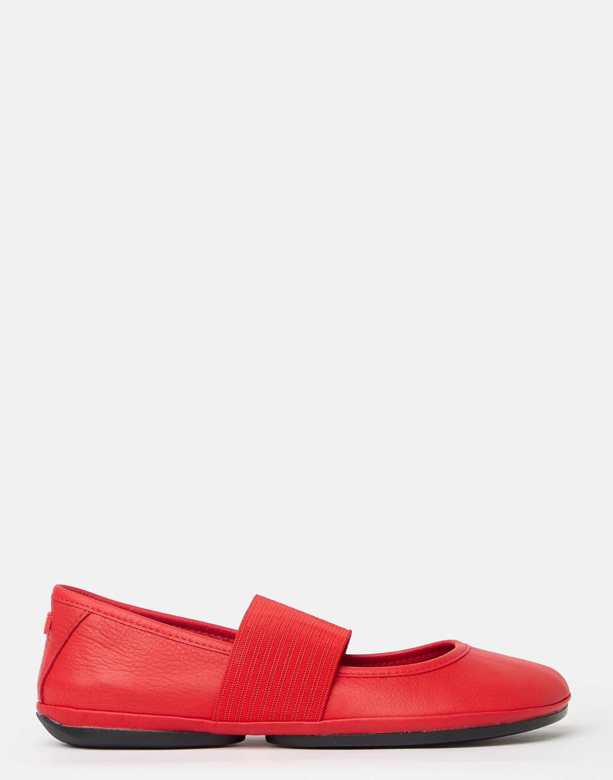 Red Leather Nina Ballerinas