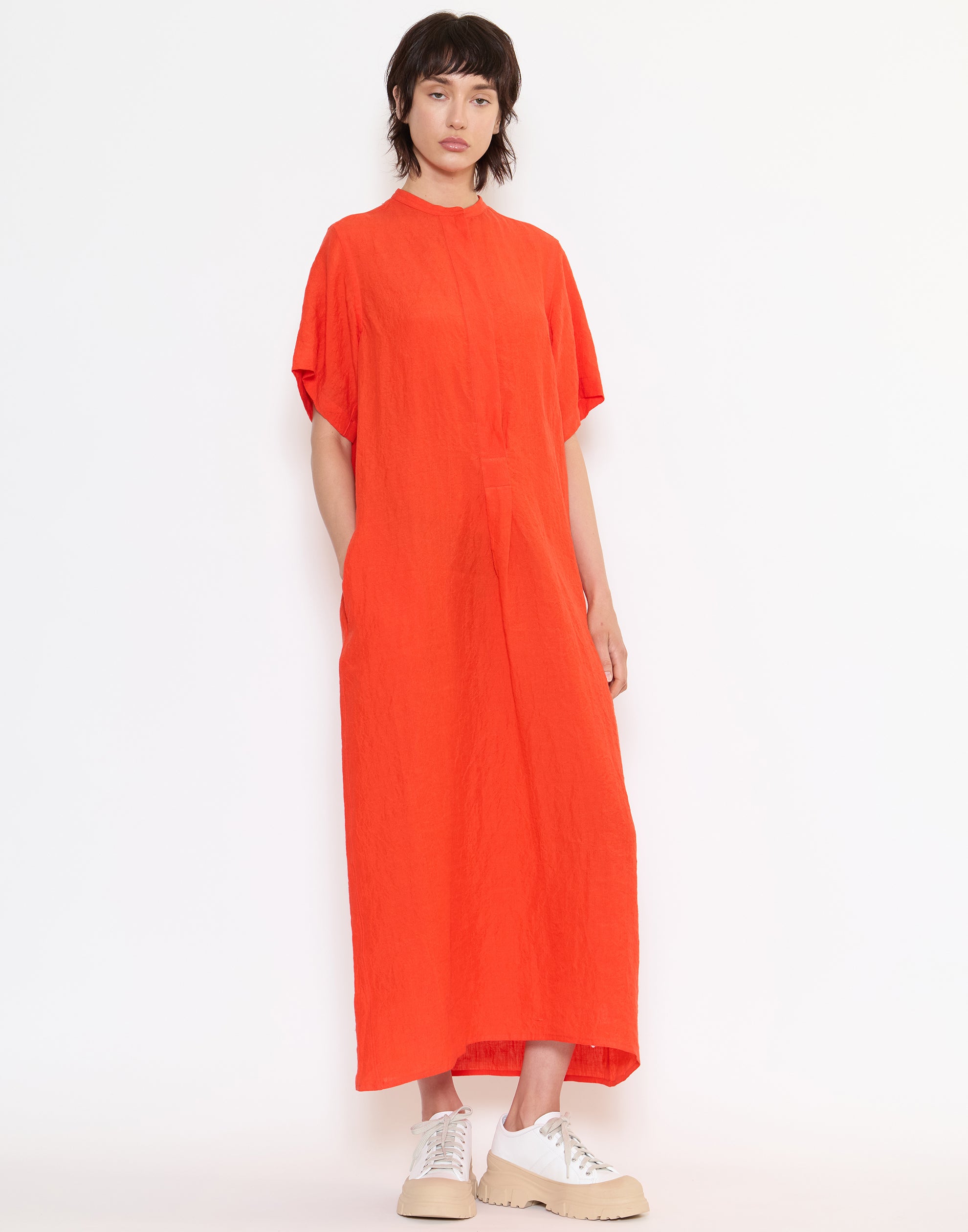 Red Pepper Linen Dublin Shirt Dress