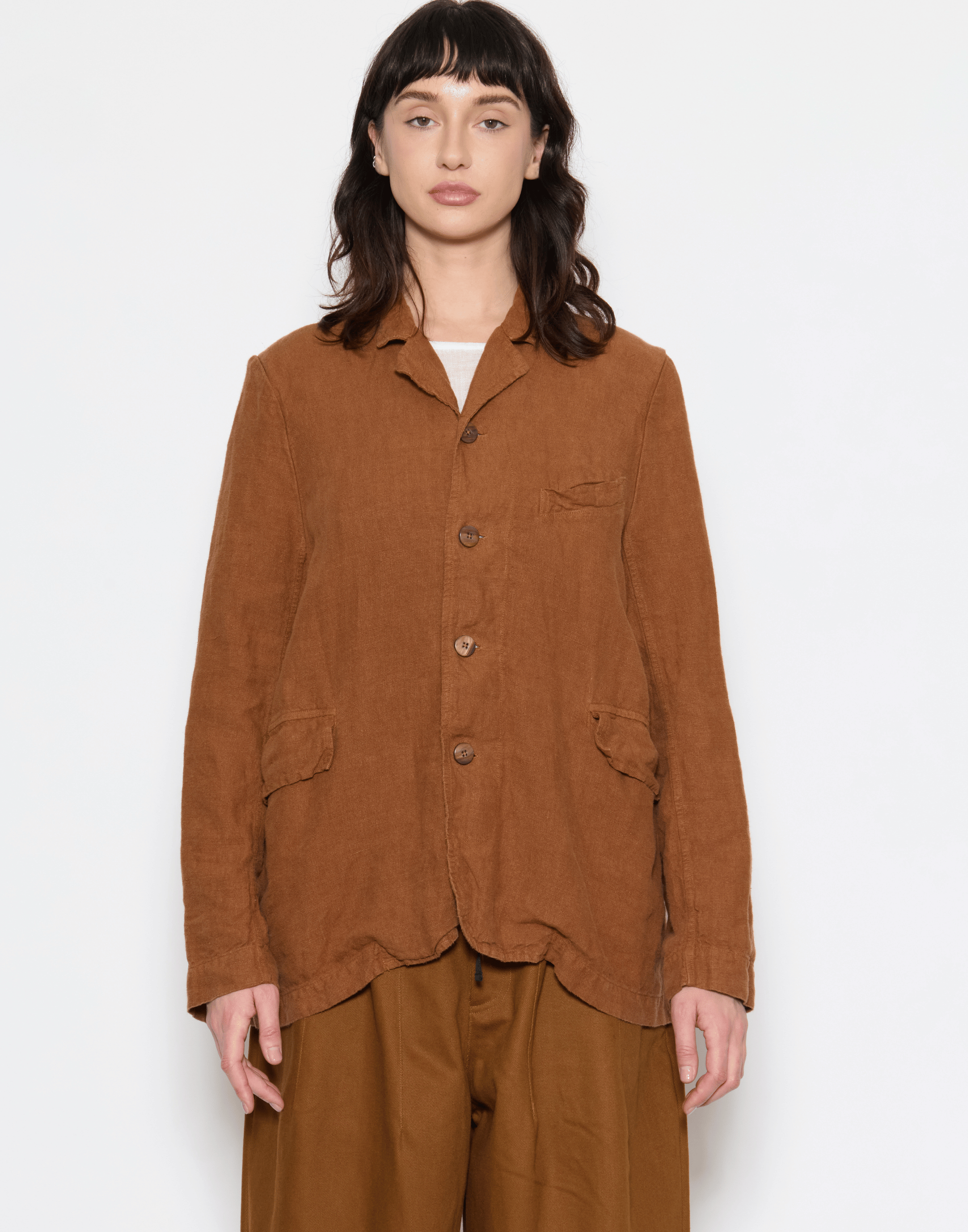 Brick Linen Dominique Blazer