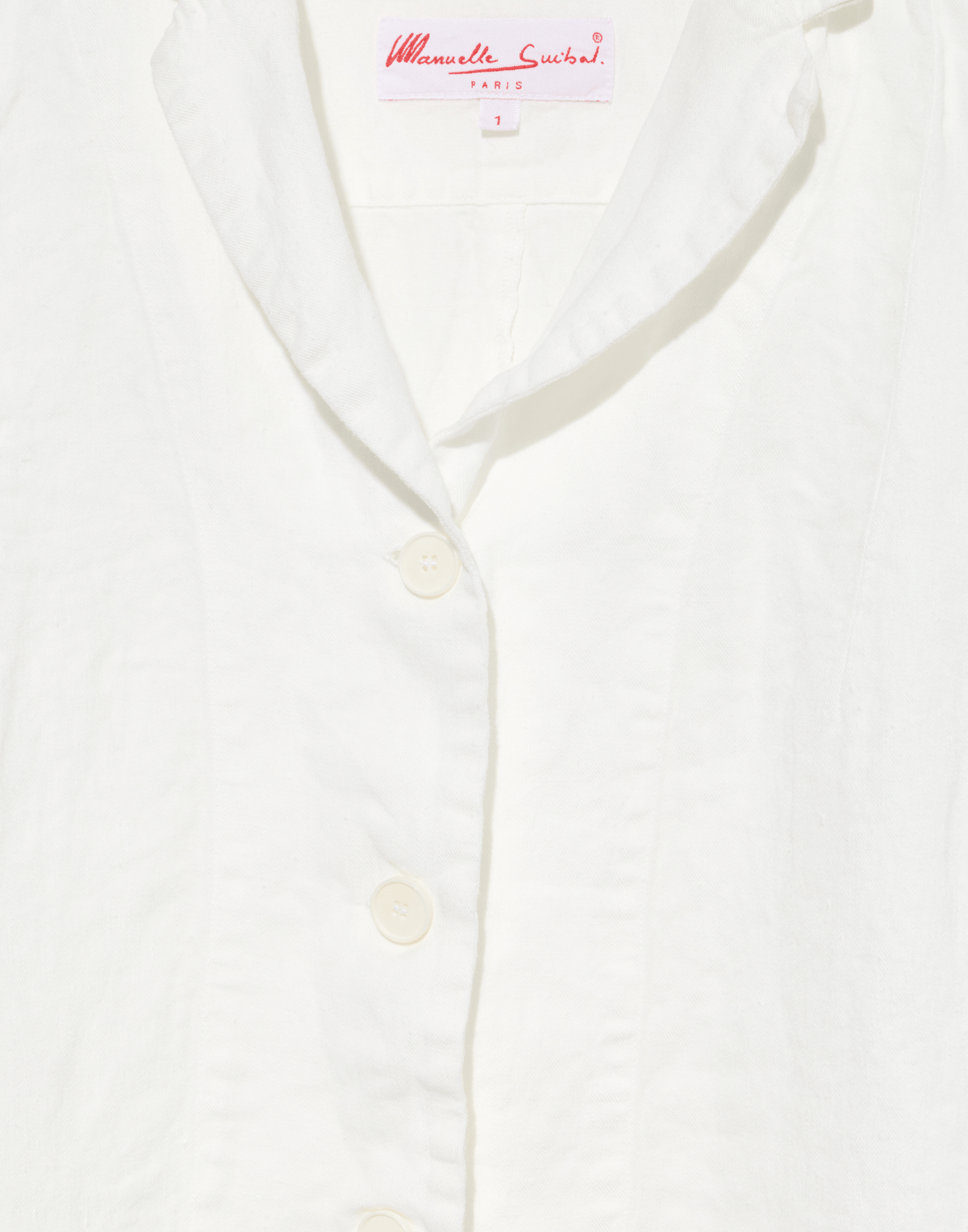Optic White Linen Denim Lijian Jacket