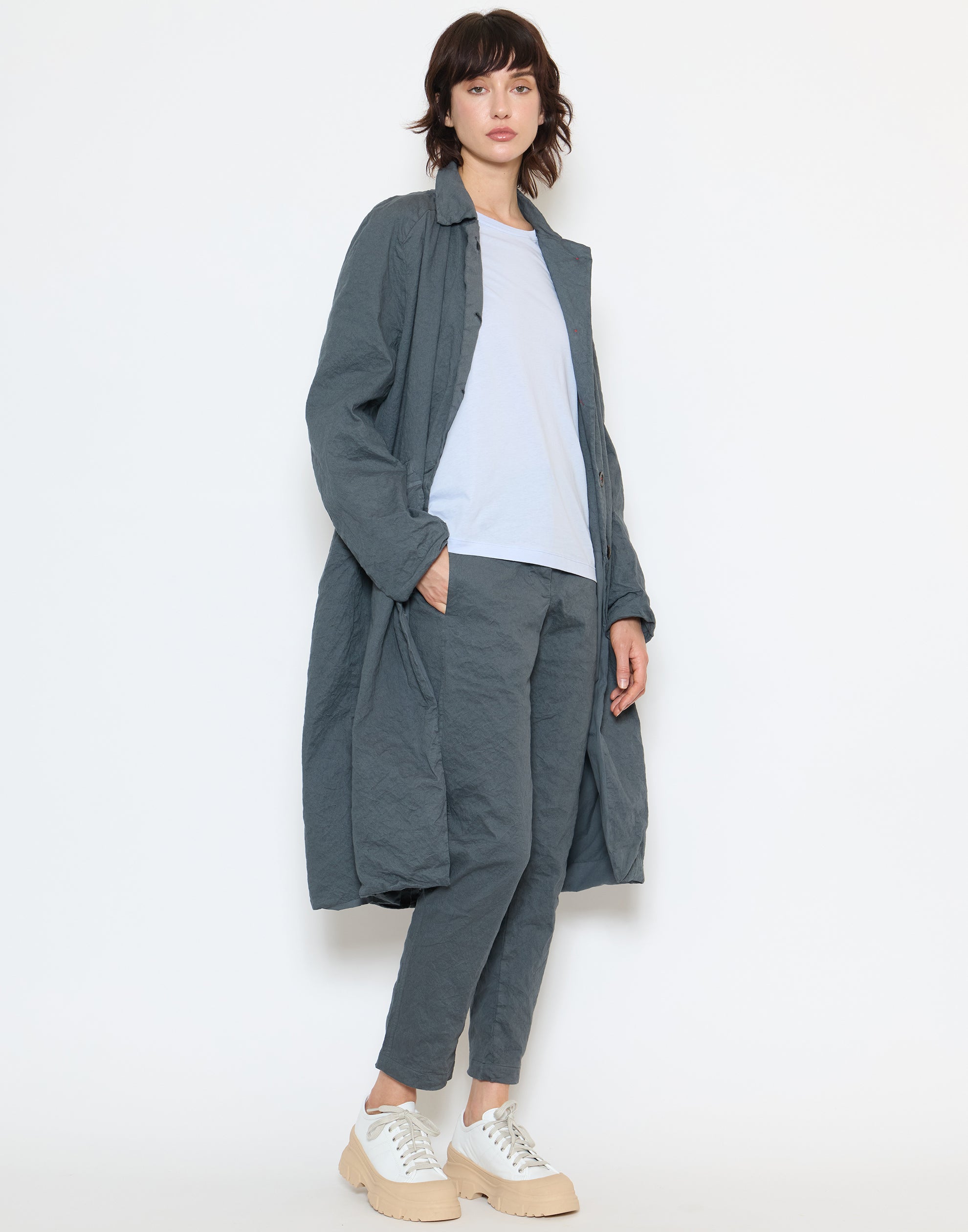Zinc Cotton Blend Maxima Coat