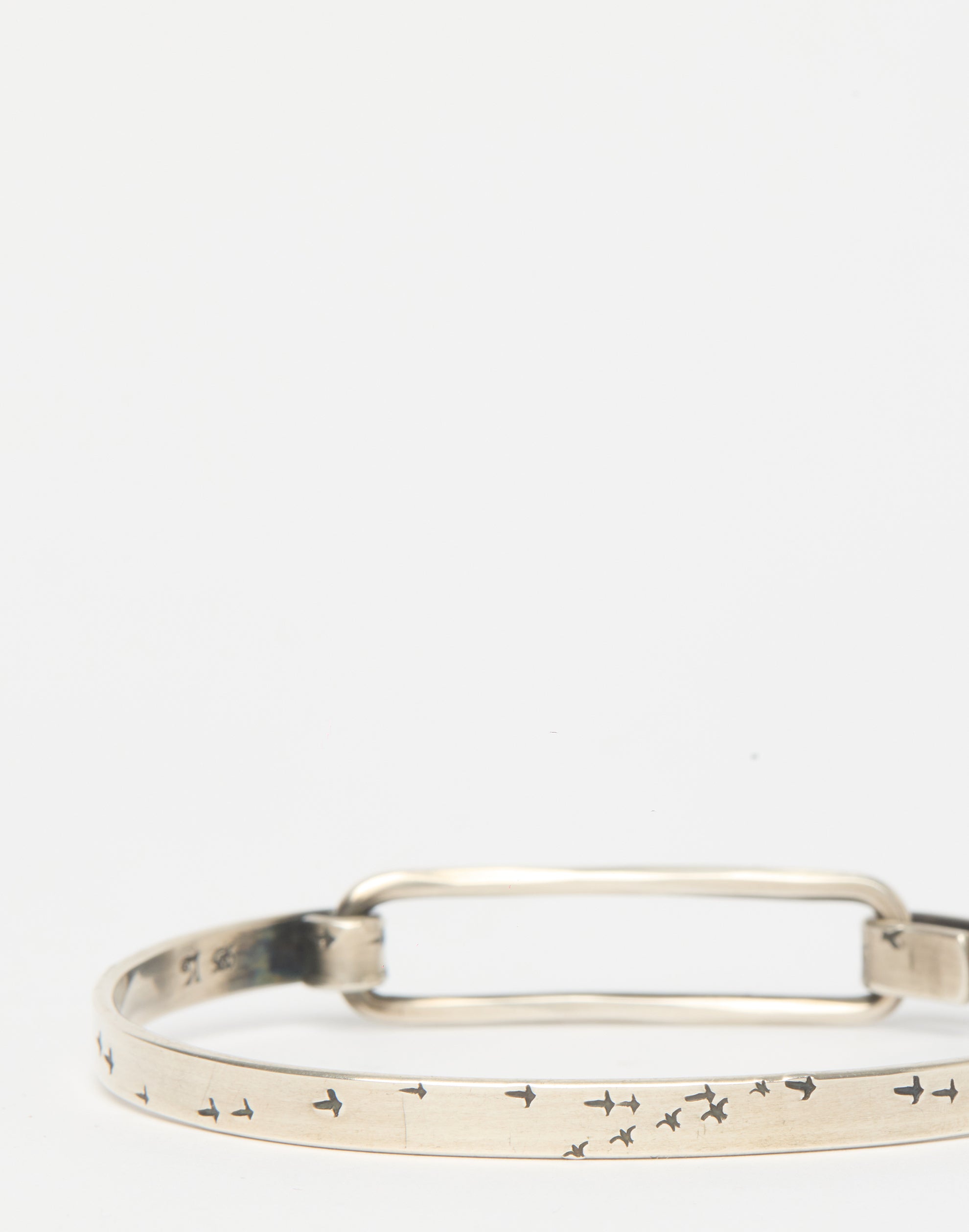 Silver Bird in Flight Bangle