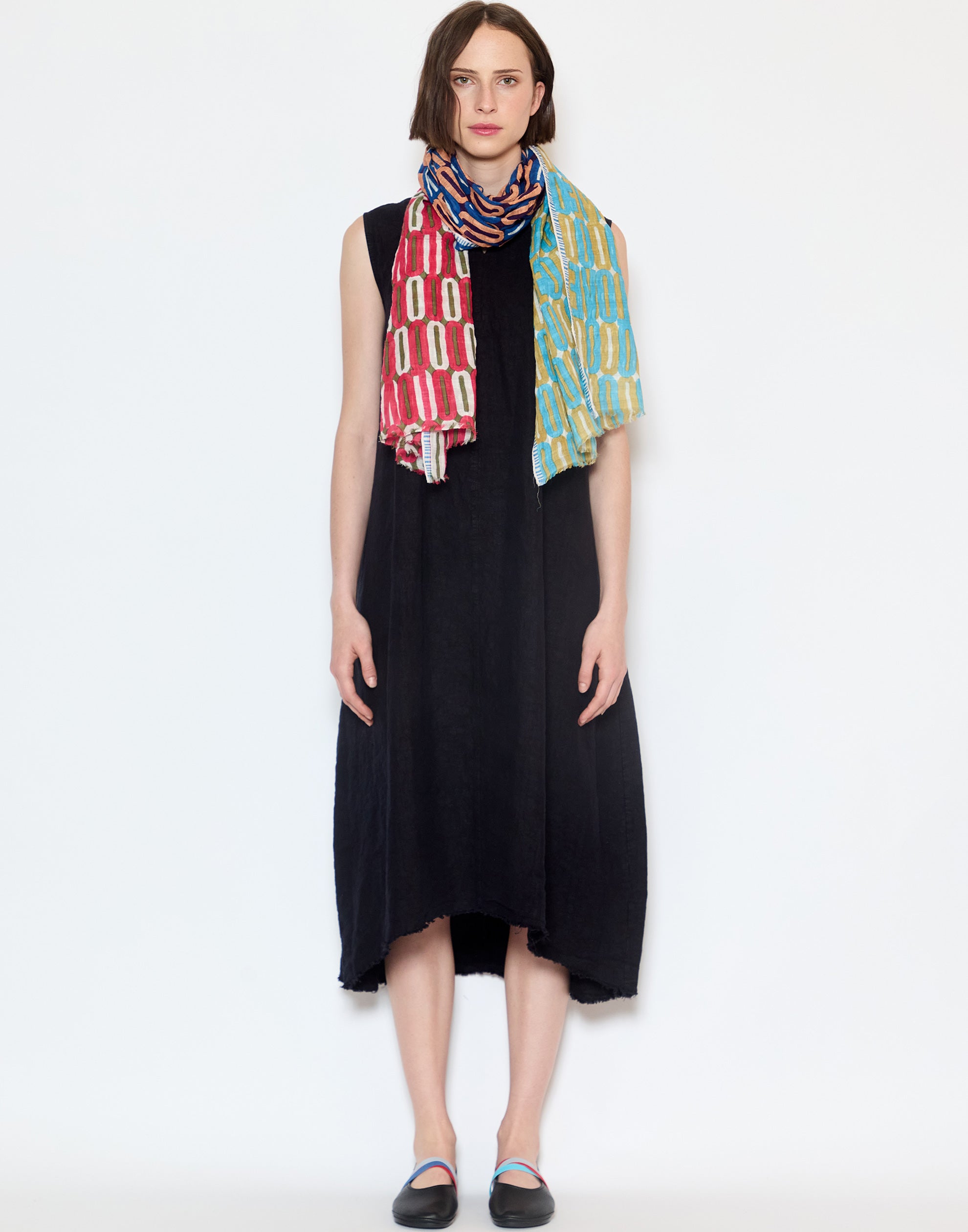 Multicolour Linen & Cotton Scarf