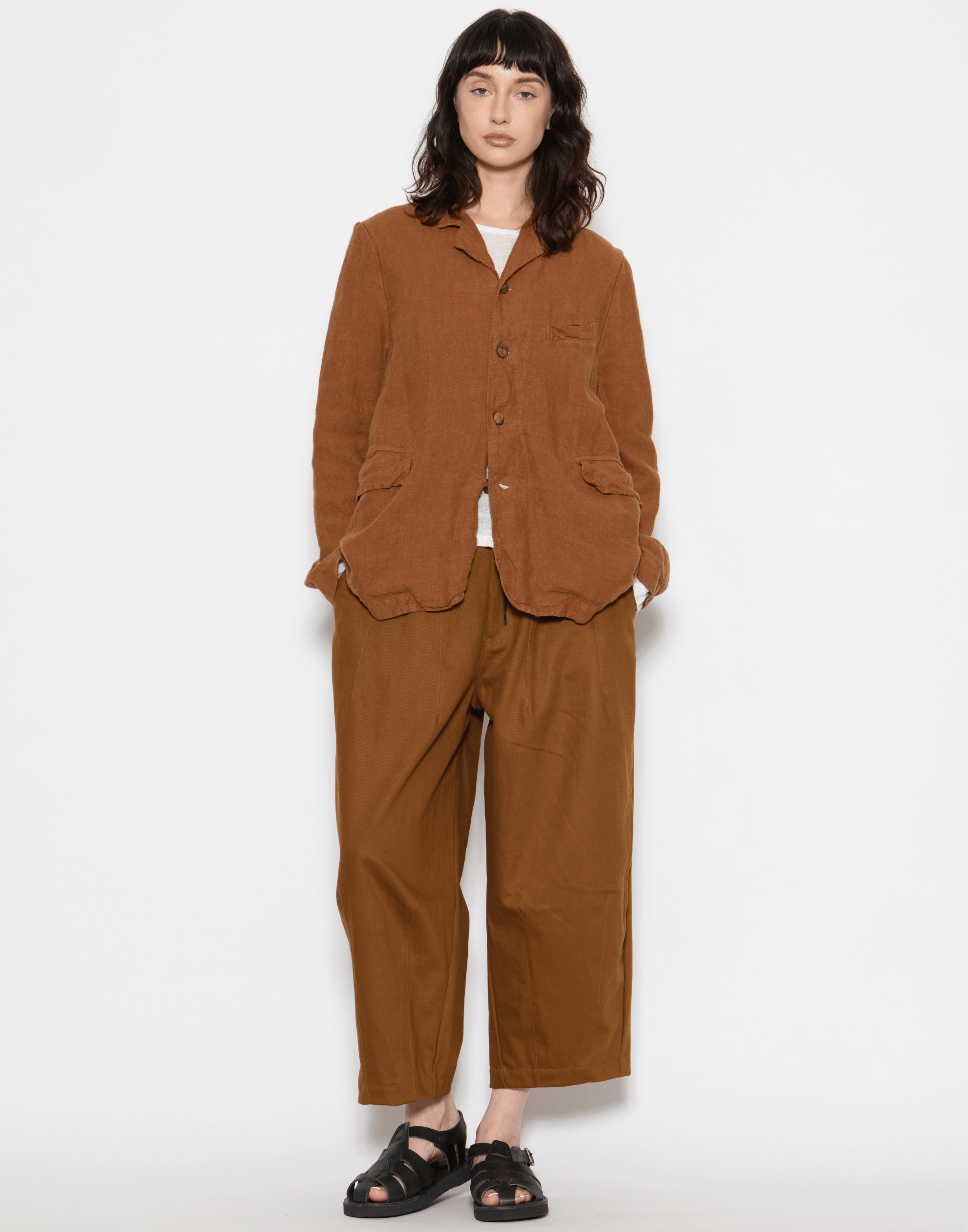 Brick Linen Dominique Blazer