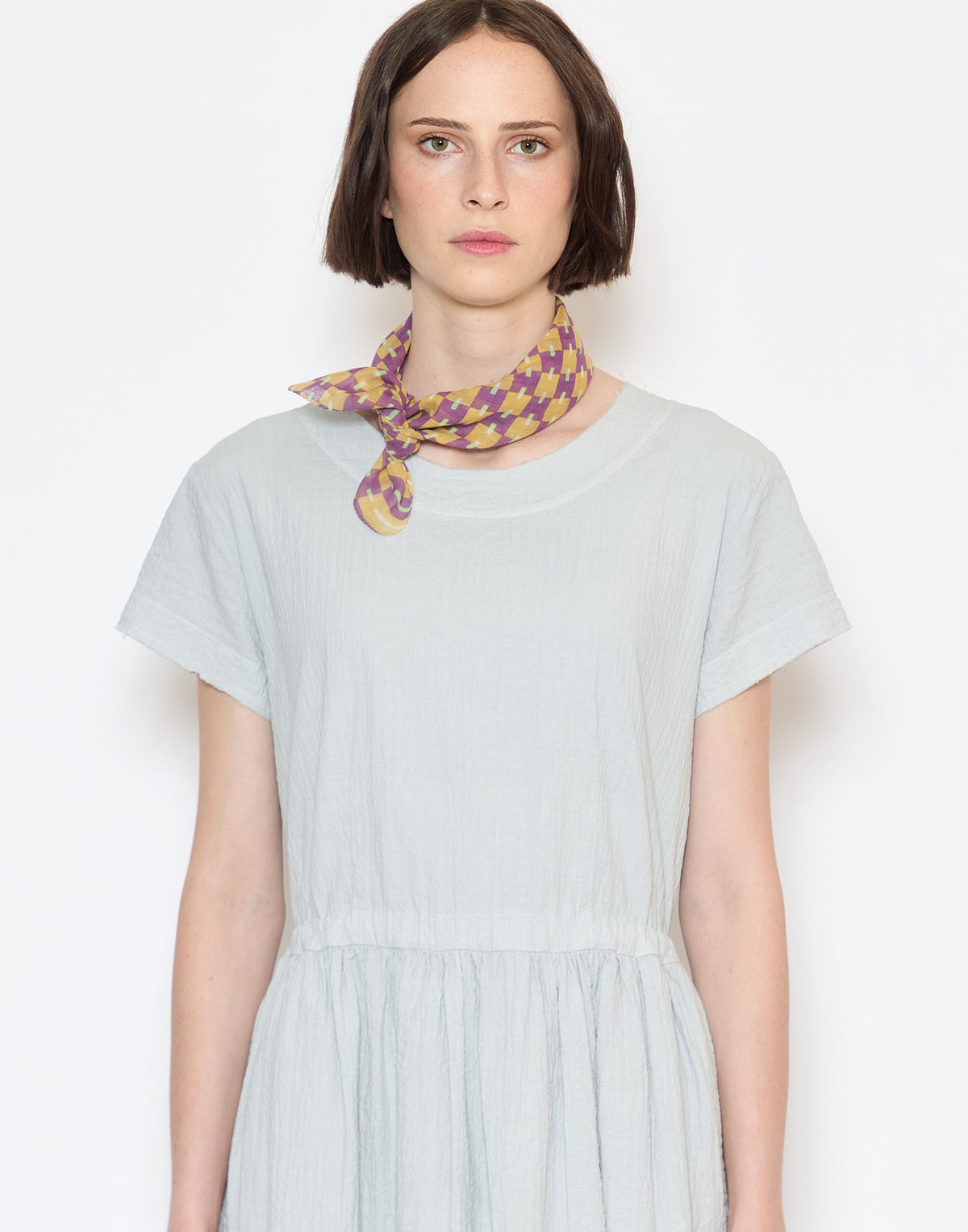 Lilac Small Cotton Square Scarf