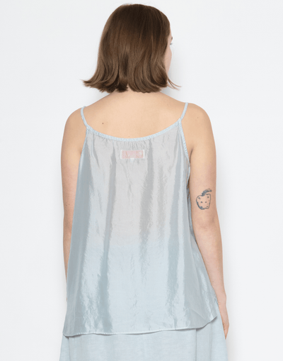 Moonish Blue Silk Shylk Caraco Tank Top