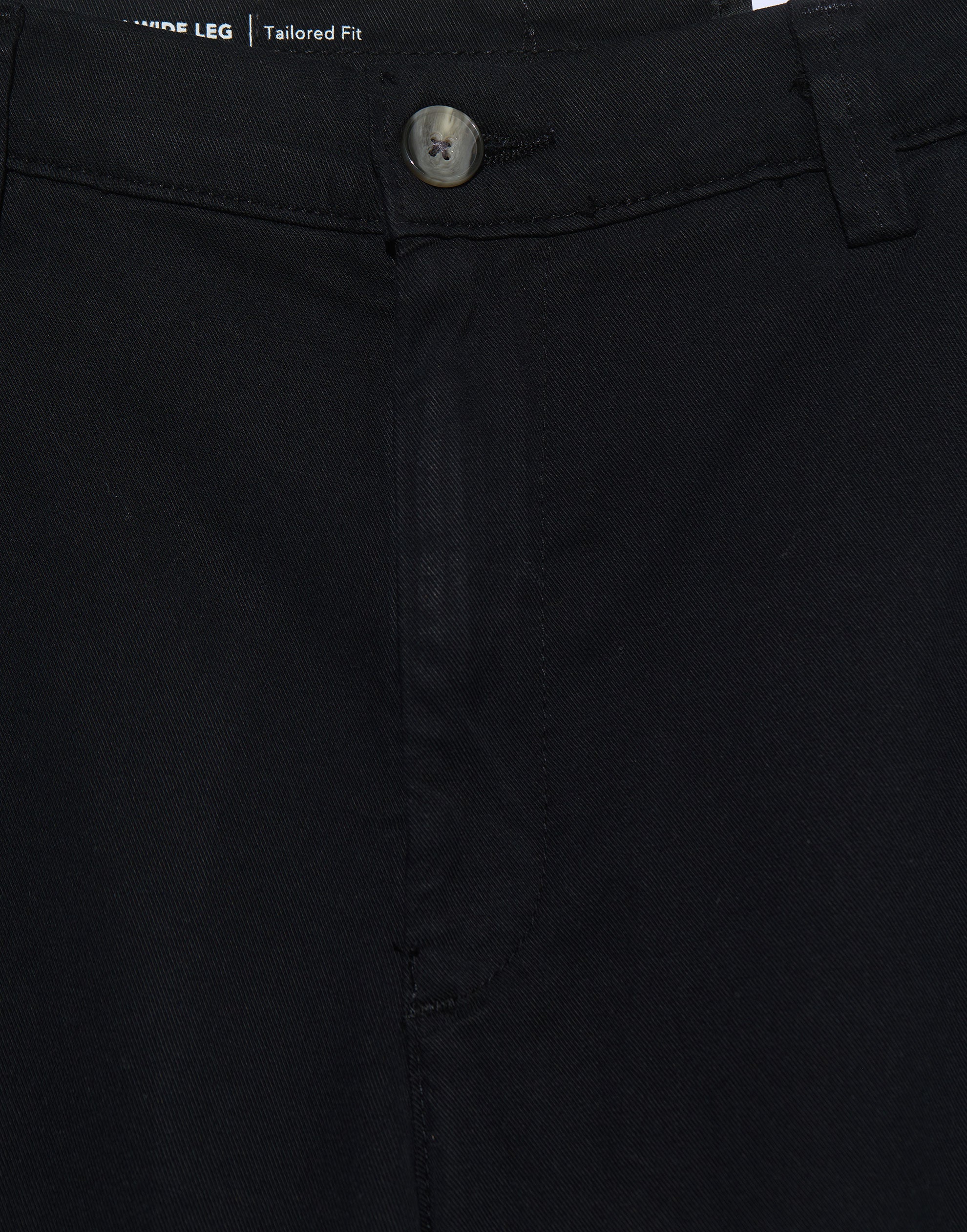 Super Black Wide Leg Caden Trousers