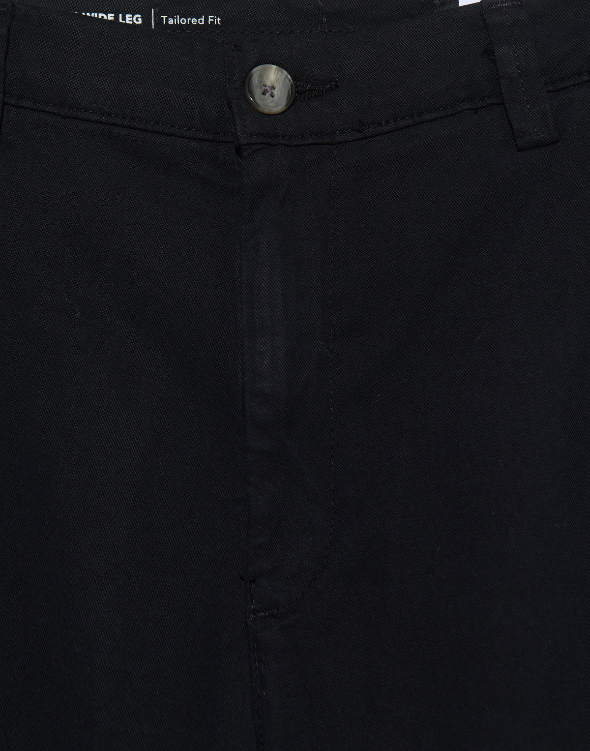 Super Black Wide Leg Caden Trousers