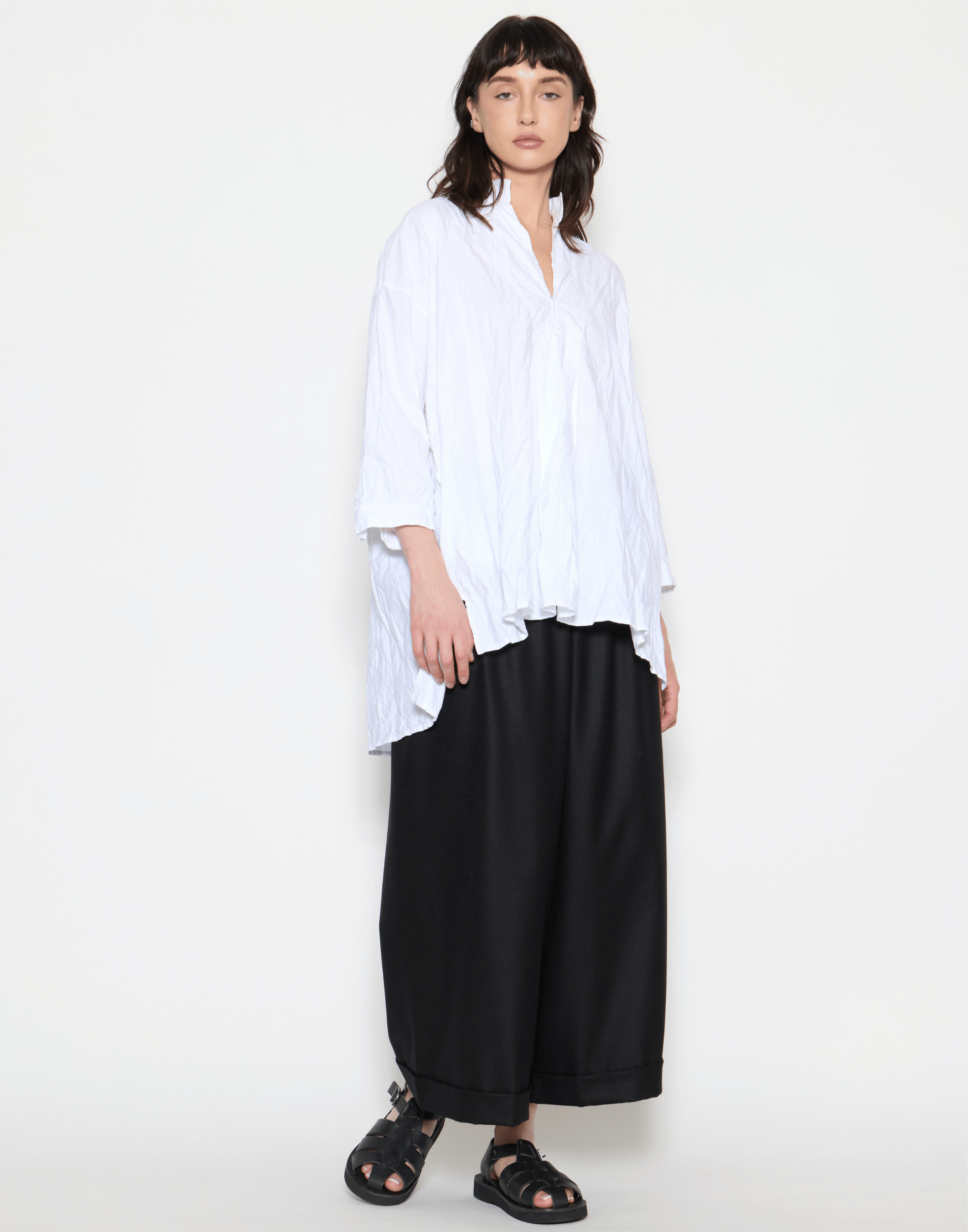 White Cotton Kora Lavato Top