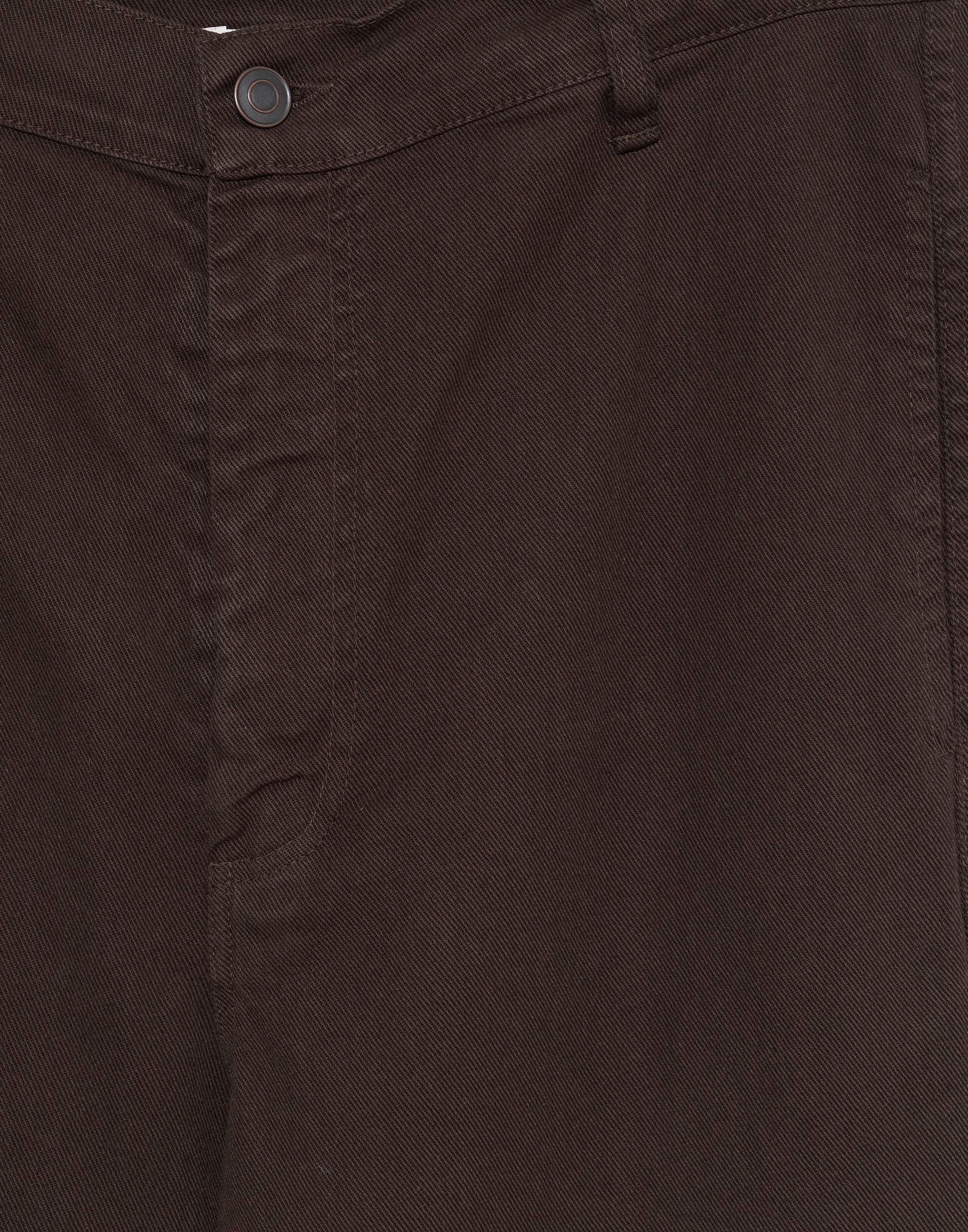 Chocolate Brown Cotton Twill Pant