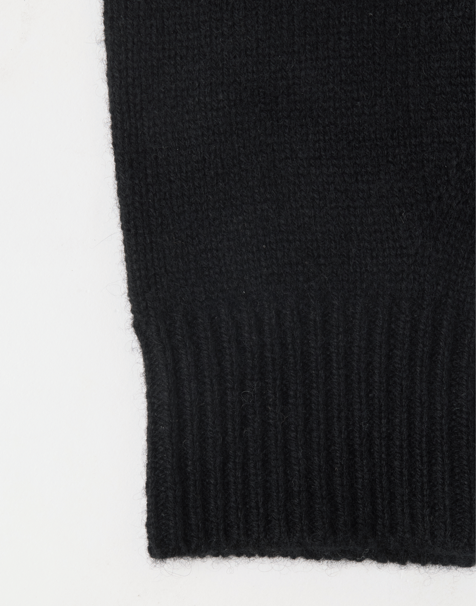 Black Cashmere Fingerless Mittens