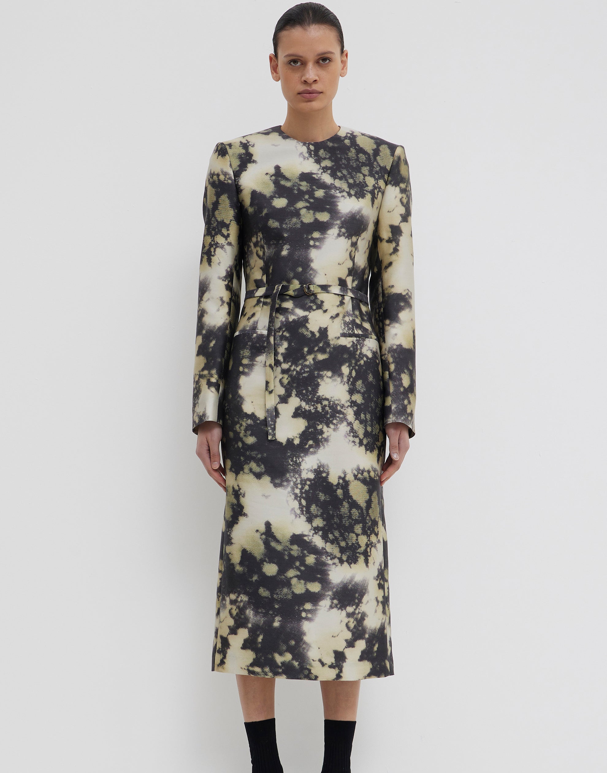 Jasper Silk Wool Dina Tailored Dress