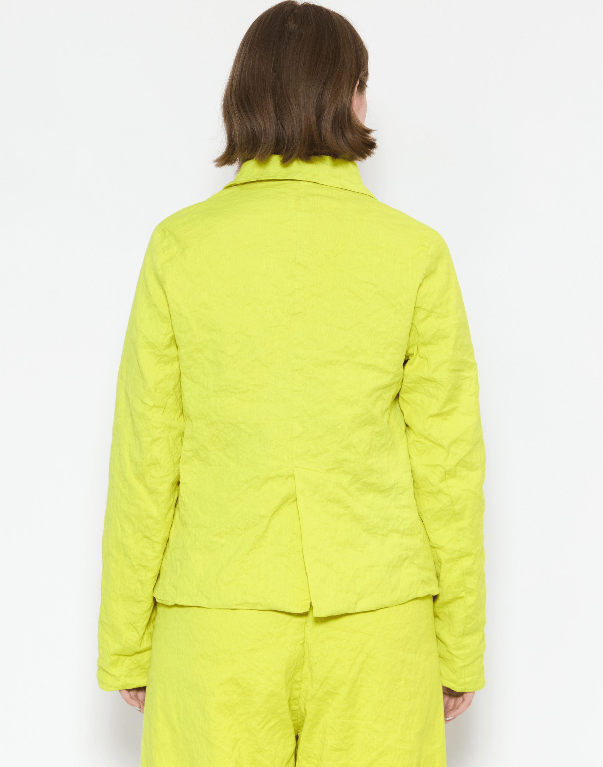Lime Cotton Blend Jacqueline Jacket