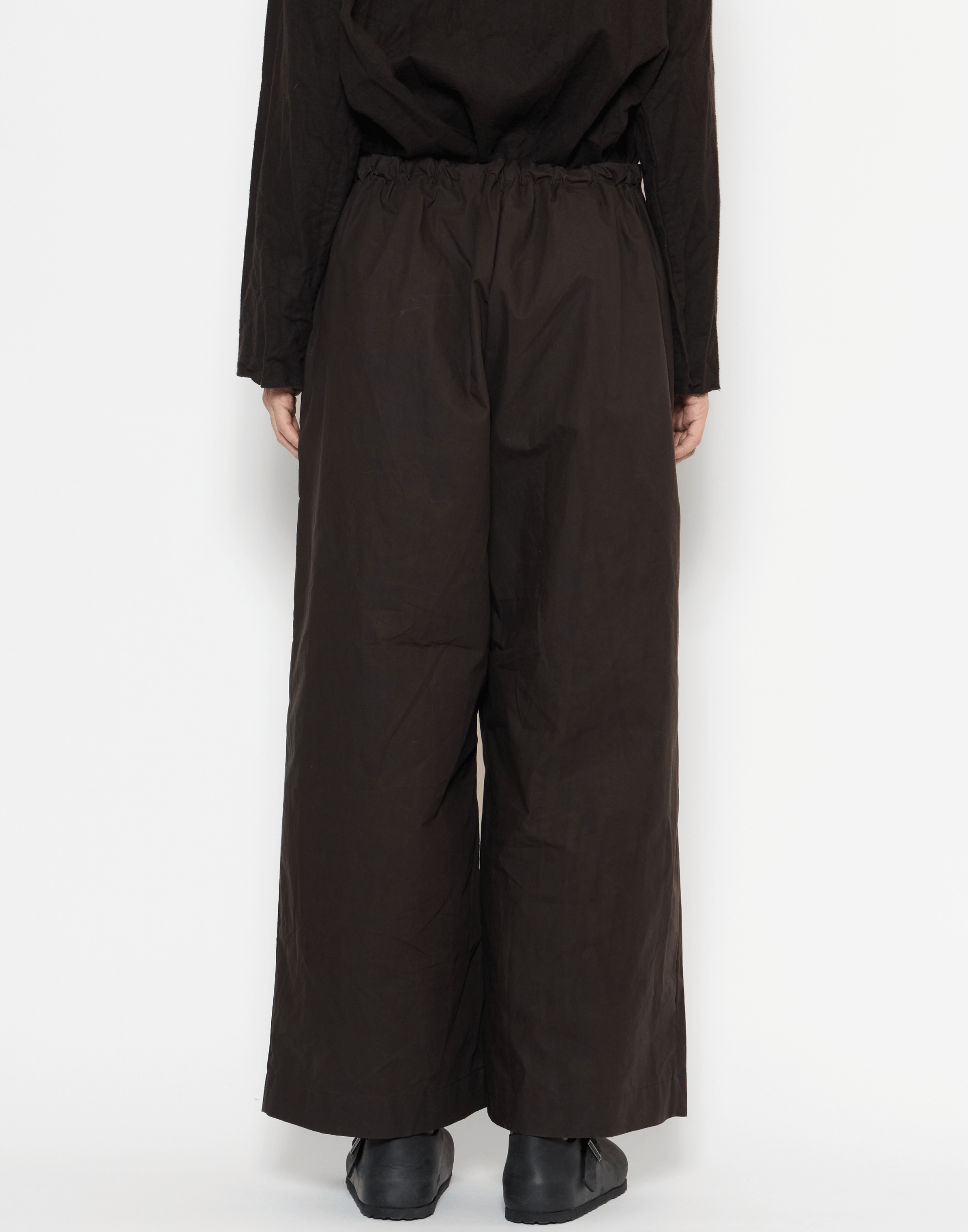 Bitter Chocolate Waxed Cotton Pants