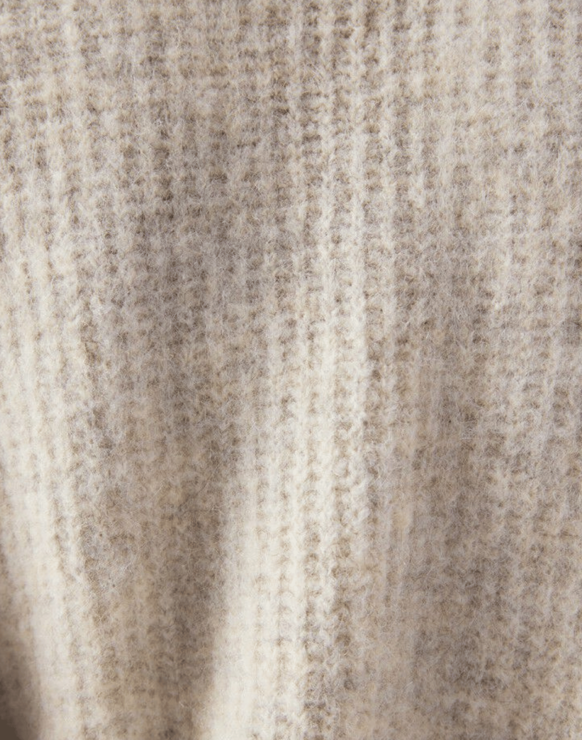 Powder Melange Wool Blend East Cardigan