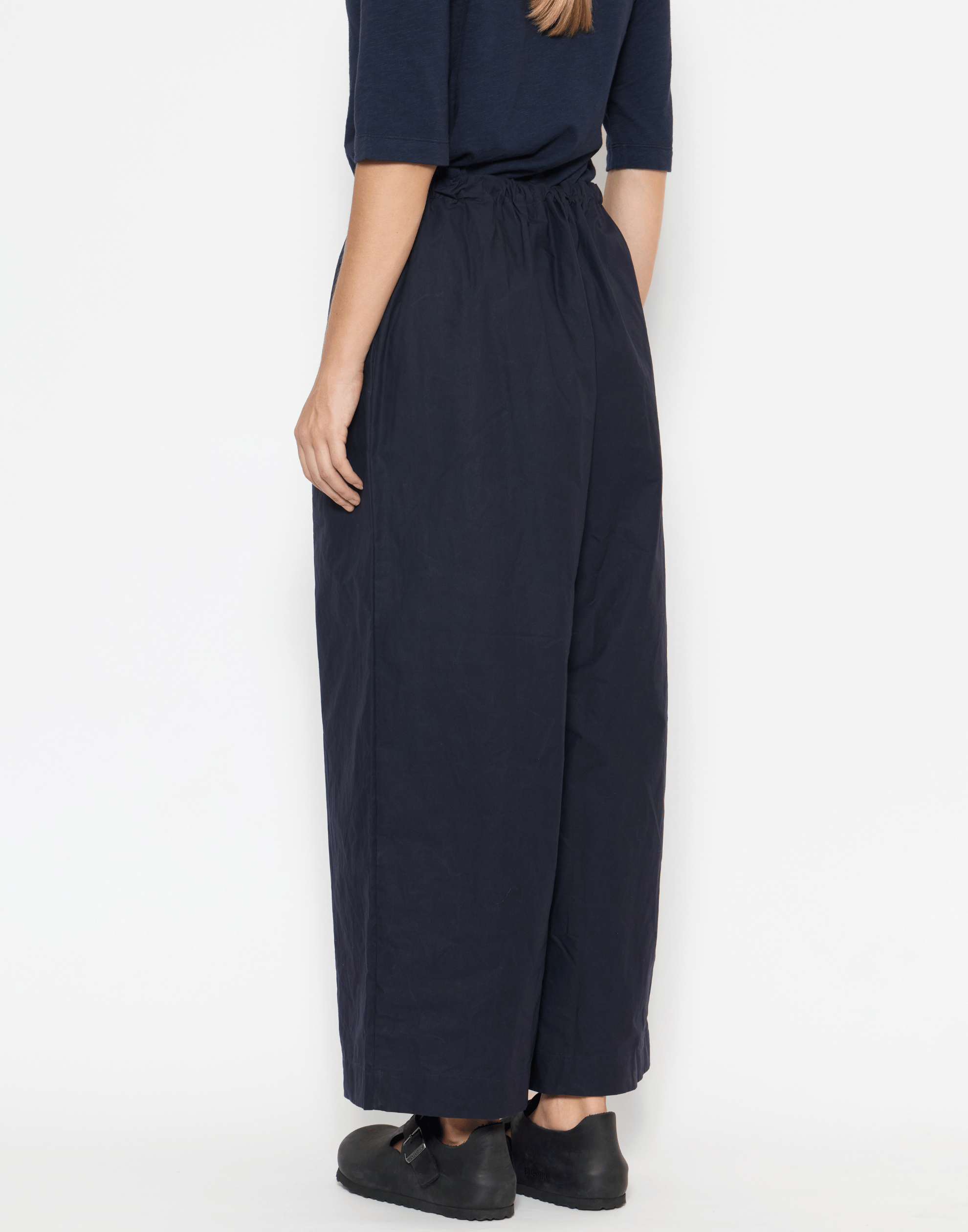 Dark Indigo Waxed Cotton Pants
