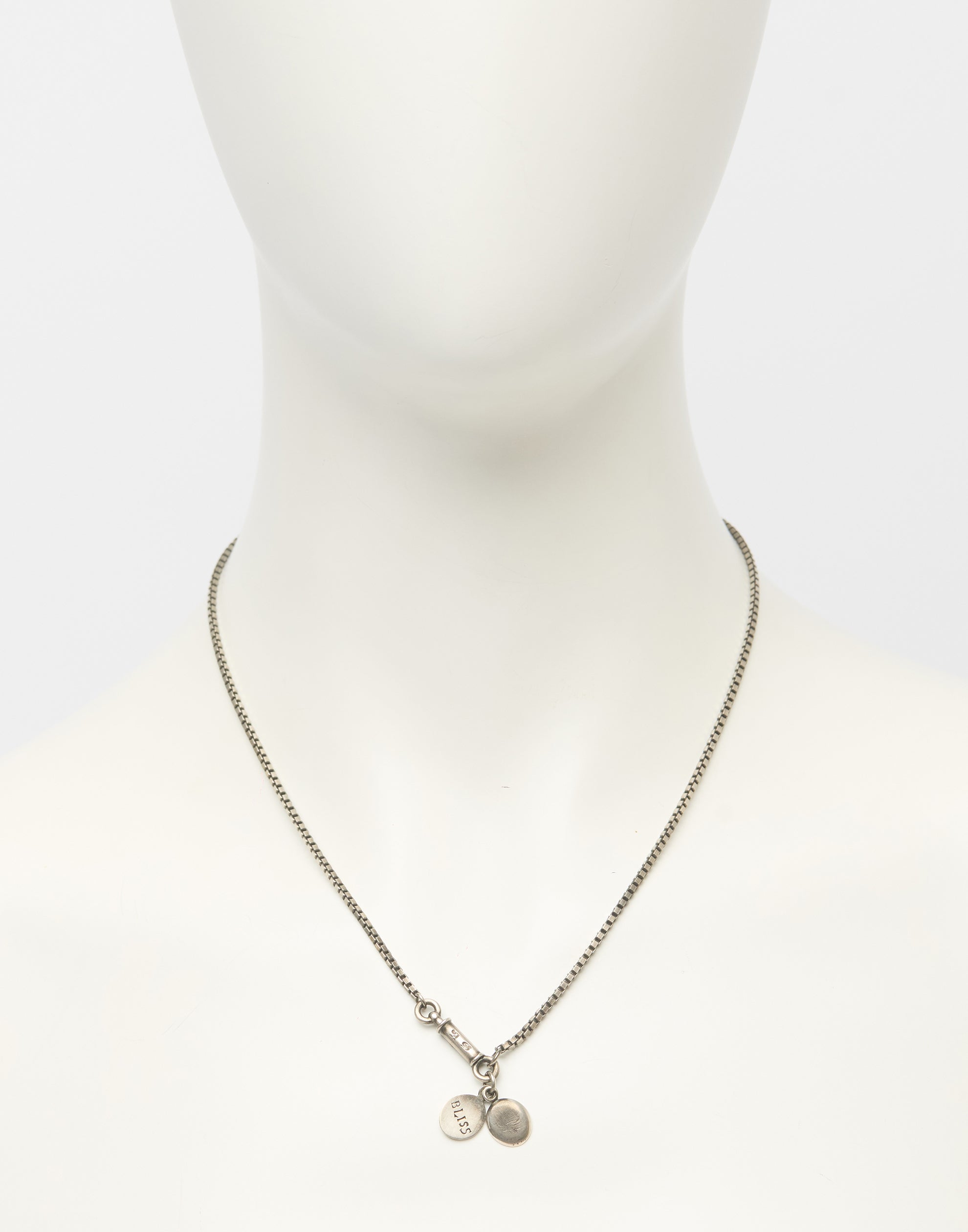 Silver Medallion Symbol Necklace