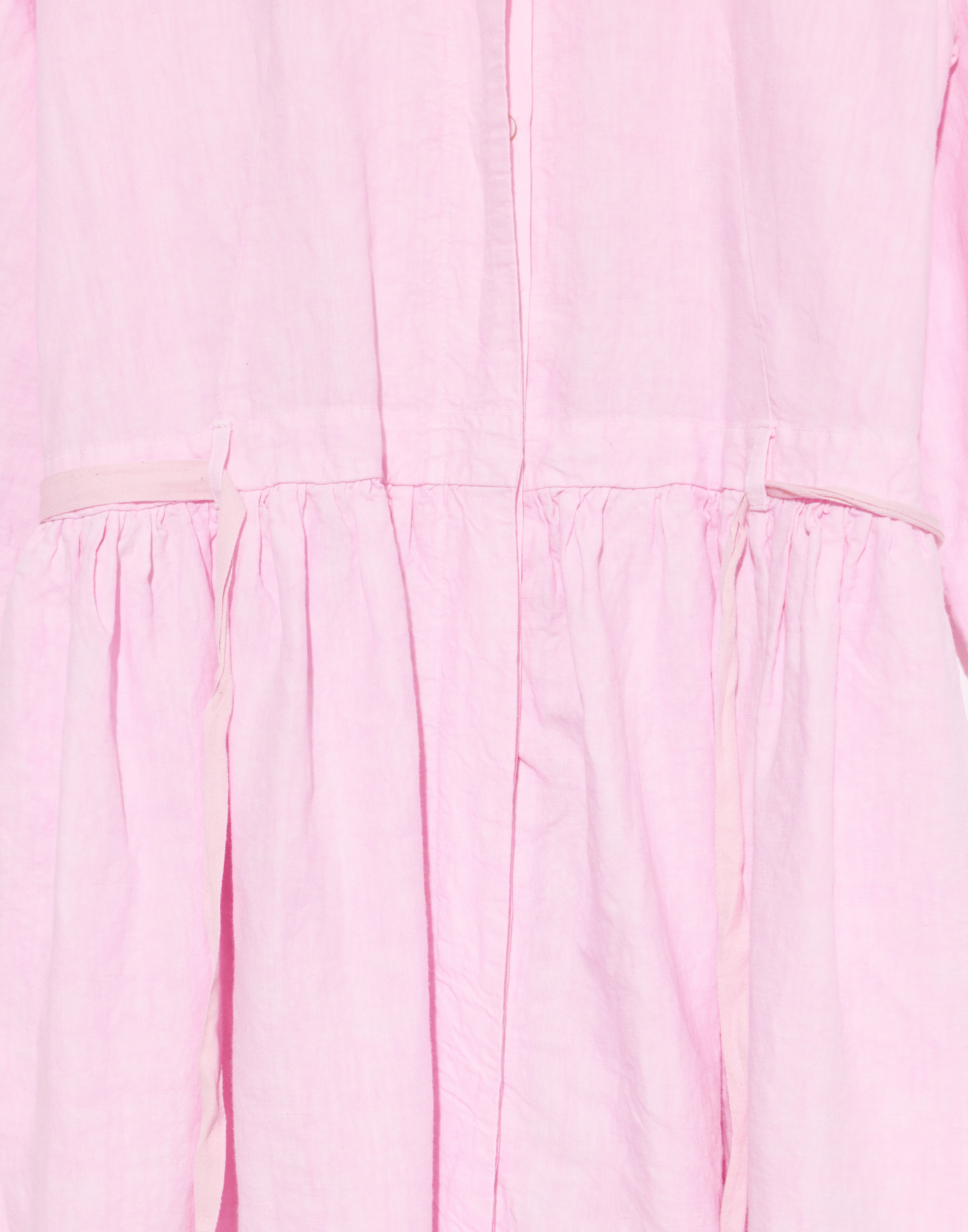 Pink Linen Davina Shirt Dress