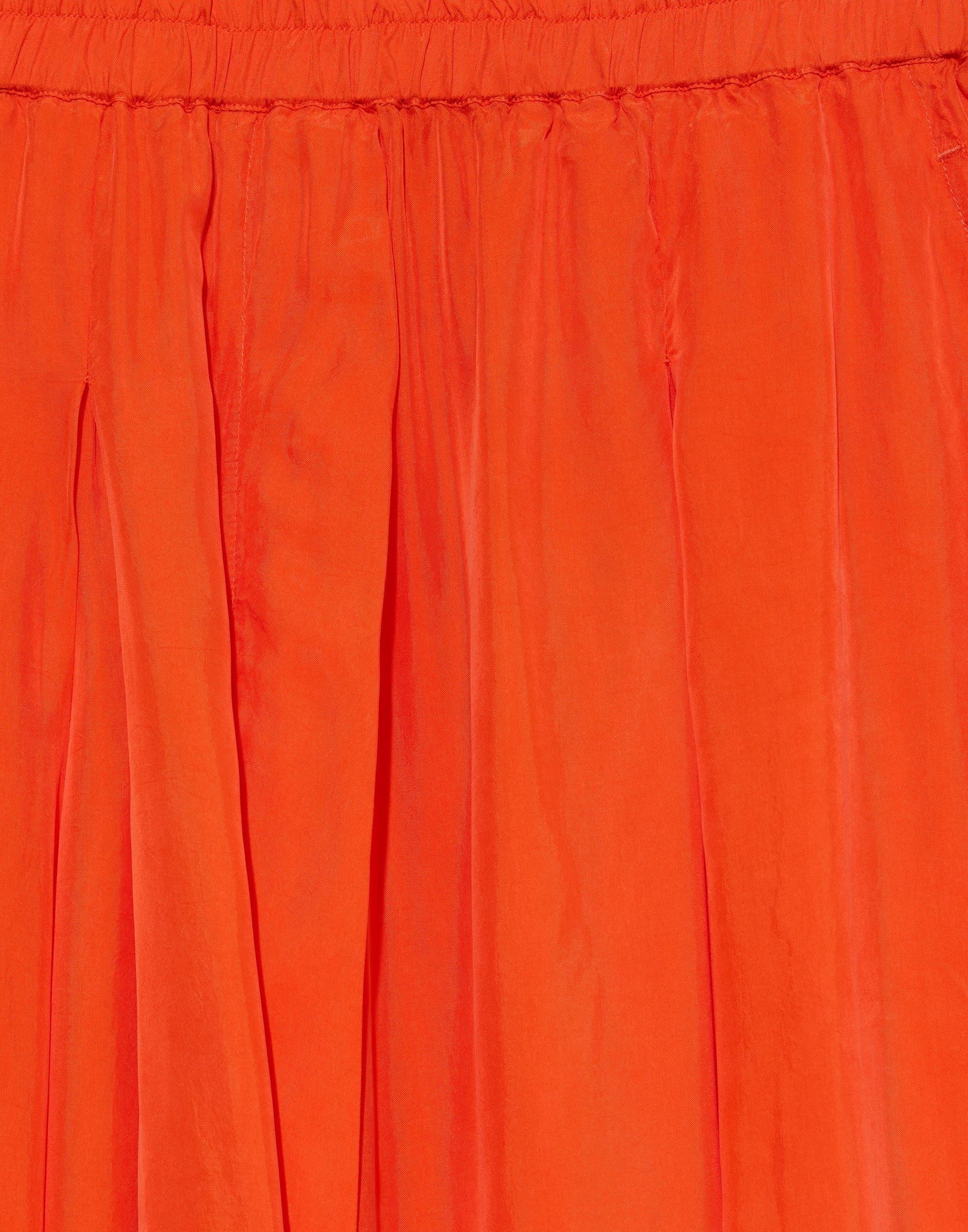 Mandarin Cupro Wide Leg Trousers