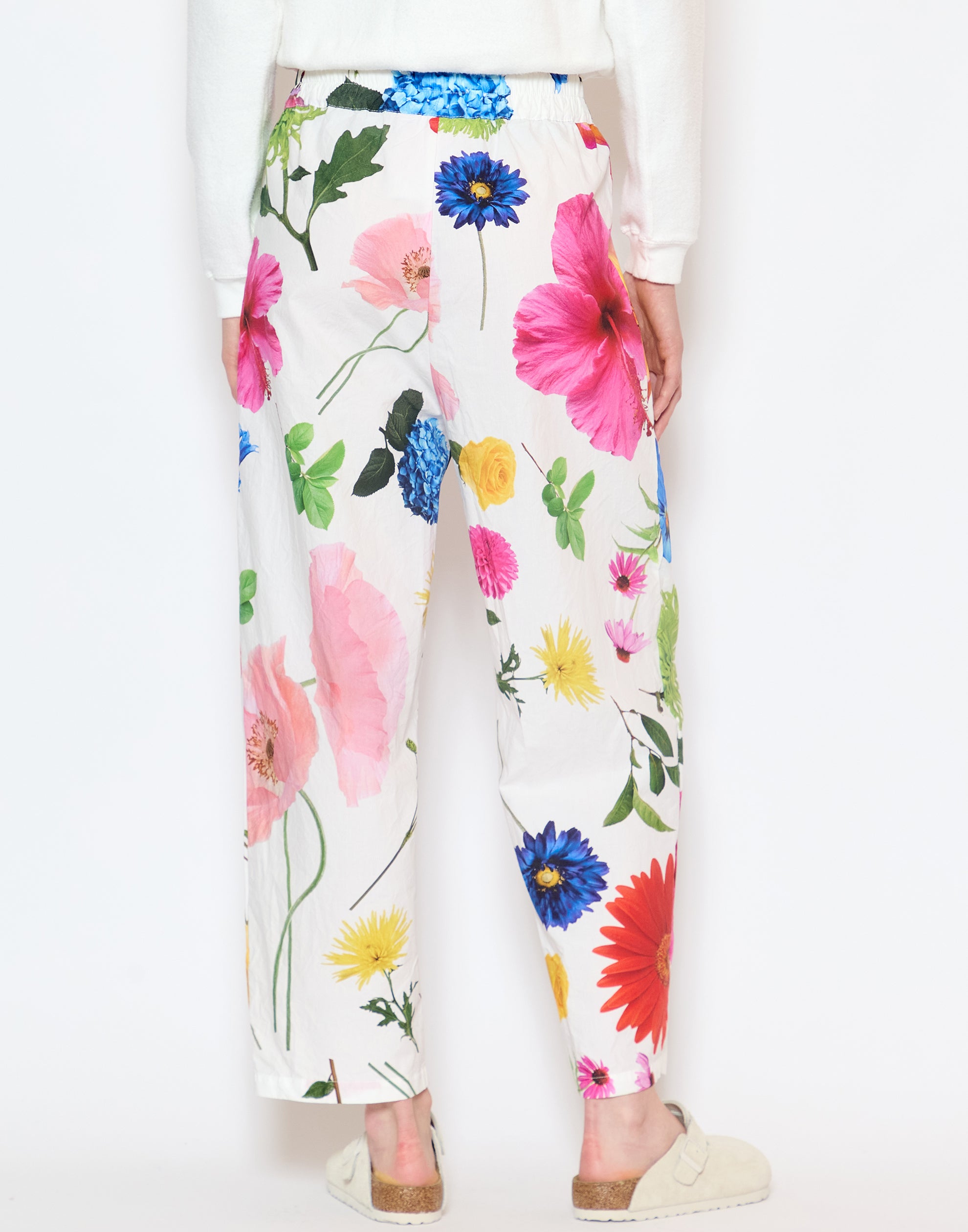 Flower Print Cotton Potamia Pants