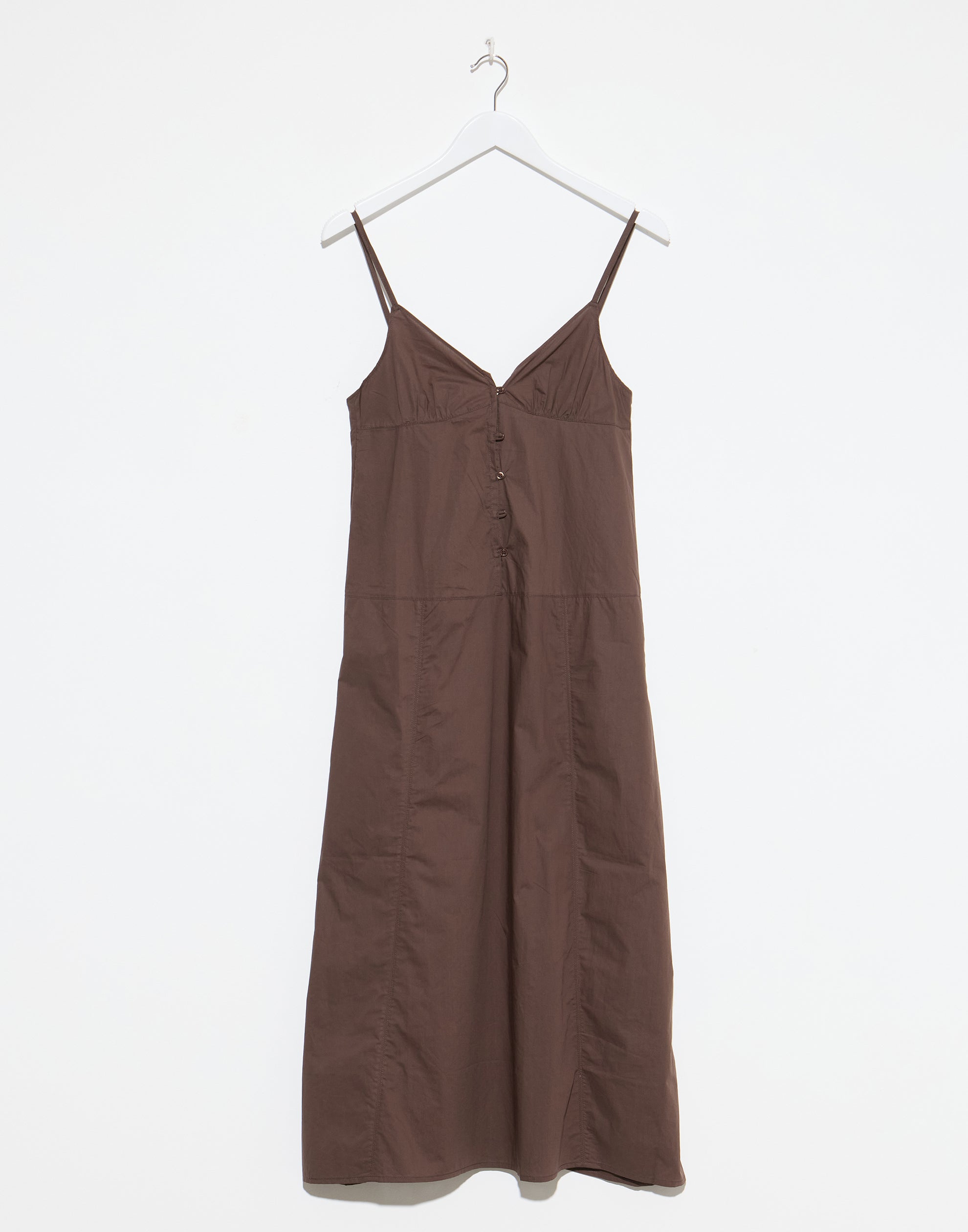 Chocolate Cotton Double Seam Dress