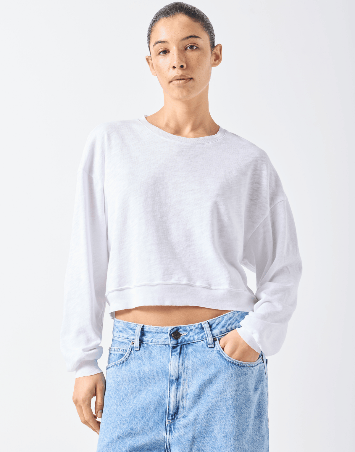 White Cotton Sonoma Sweatshirt