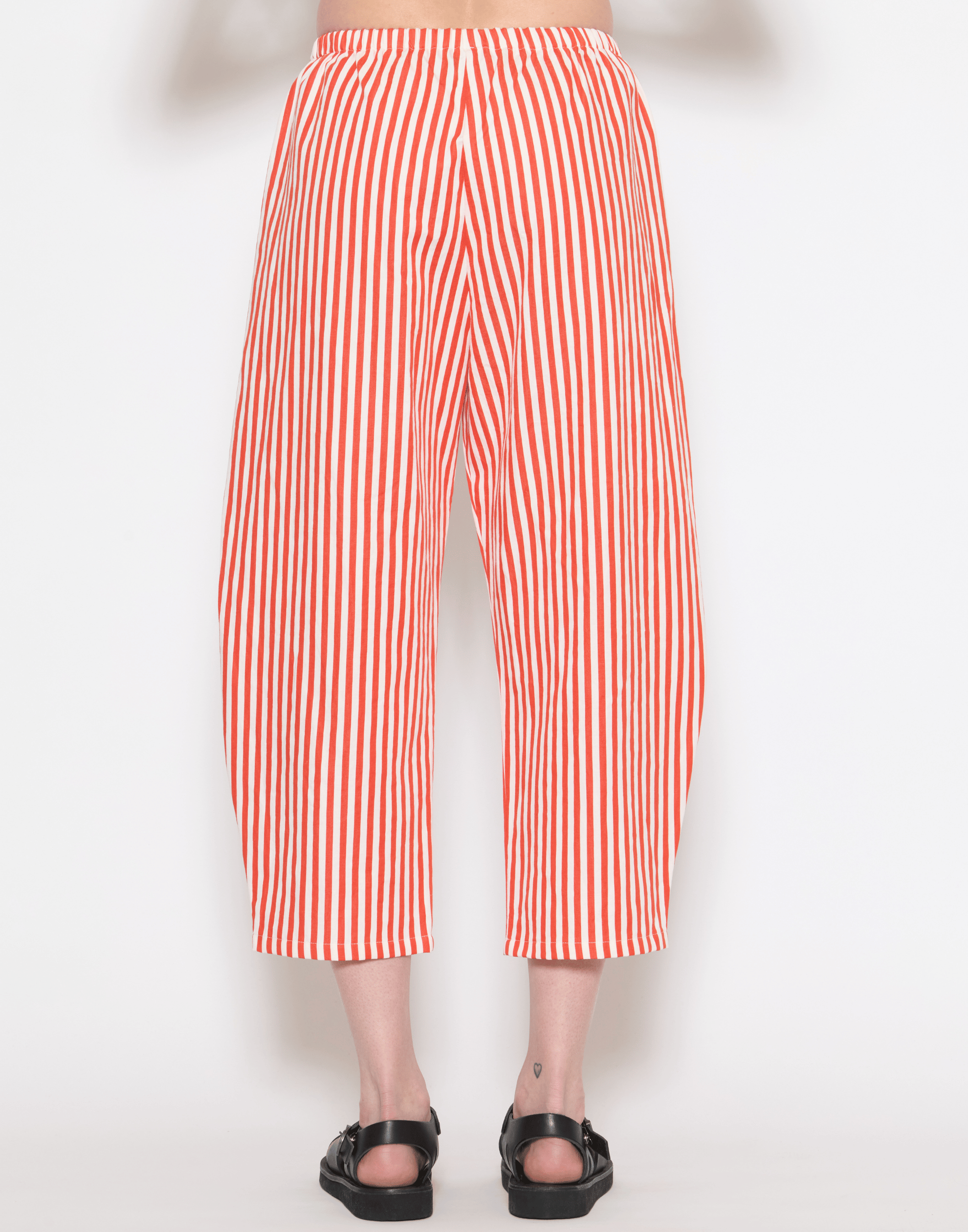 Poppy Stripe Cotton & Linen Trousers