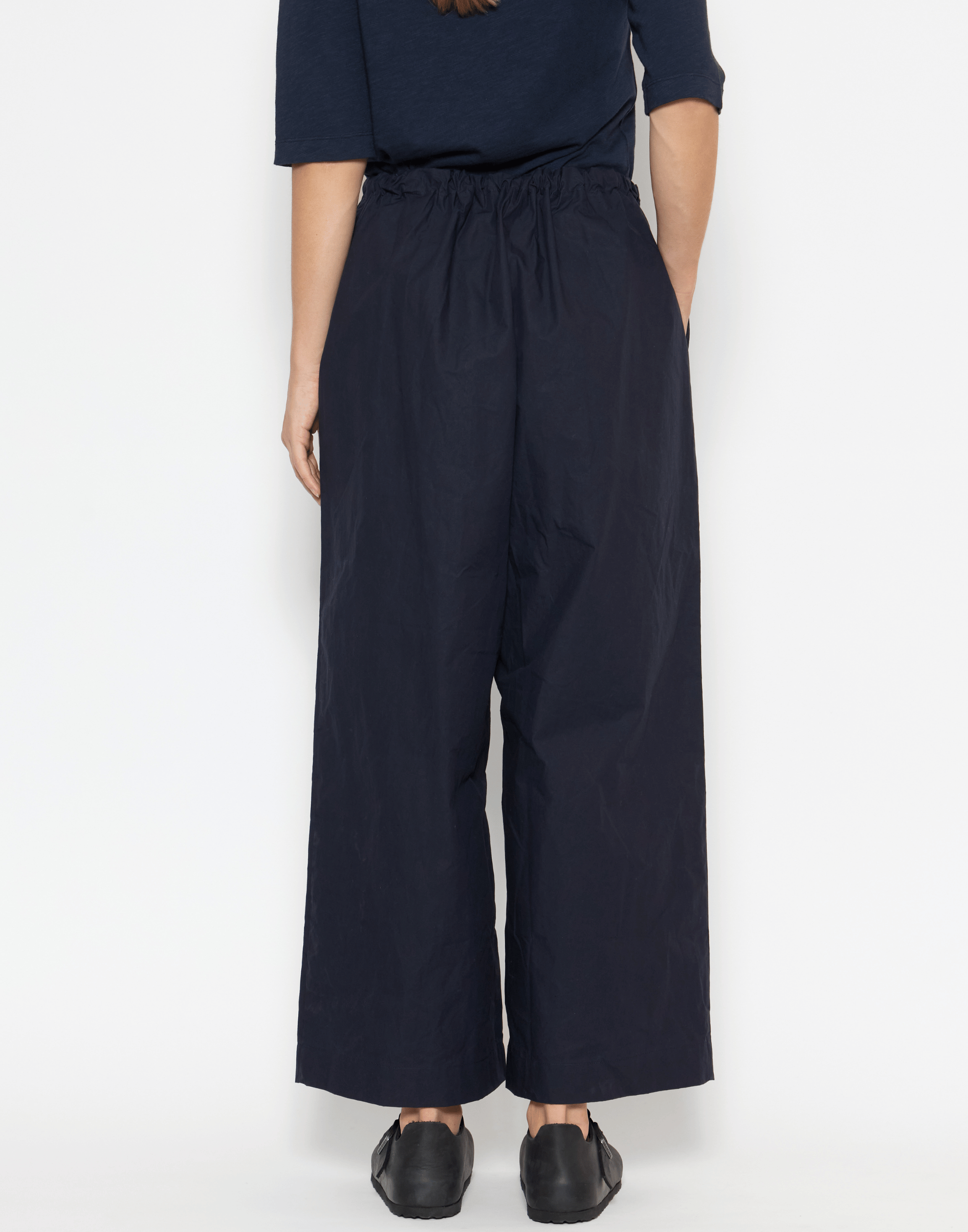Dark Indigo Waxed Cotton Pants