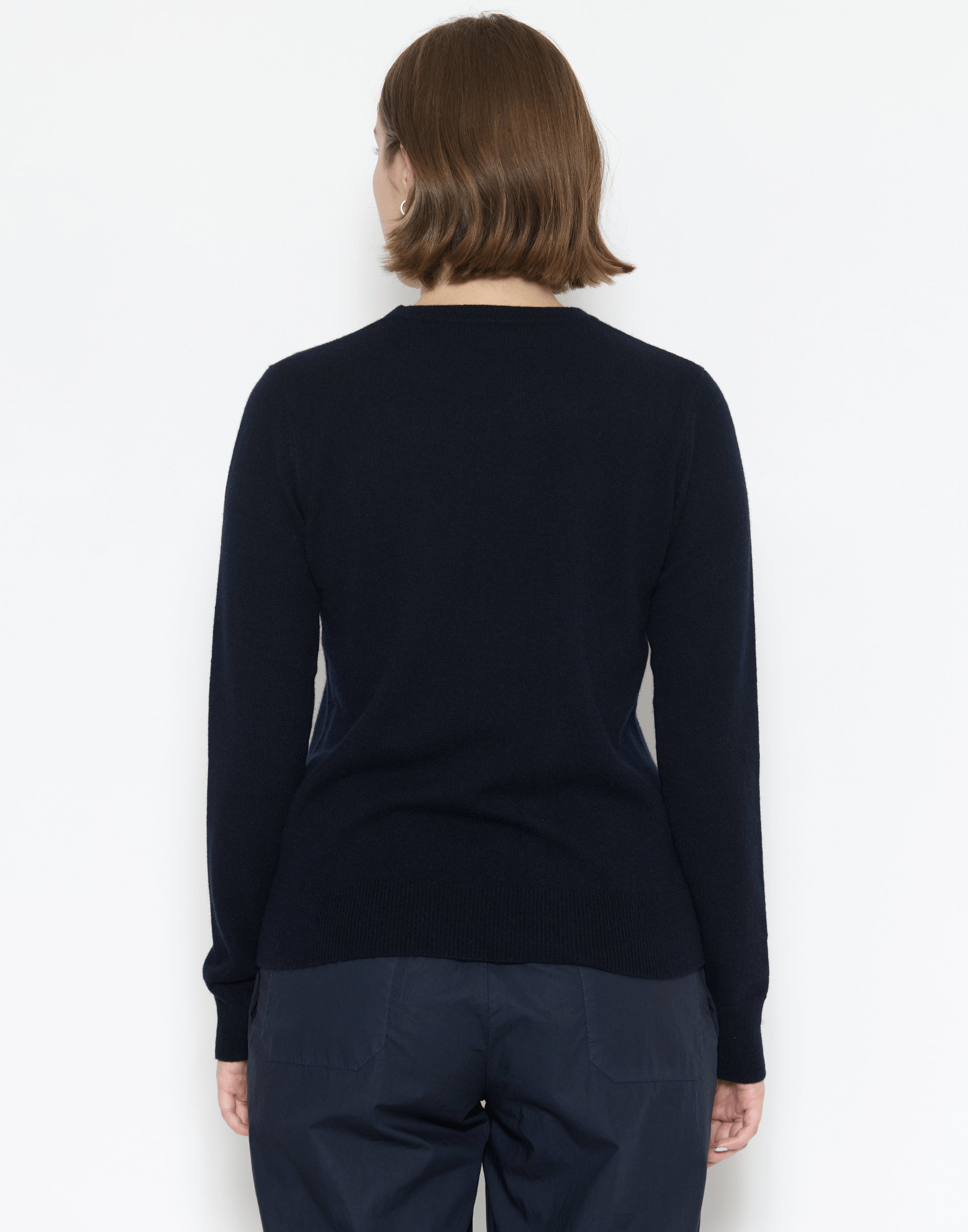 Navy Cashmere Essential Pullover