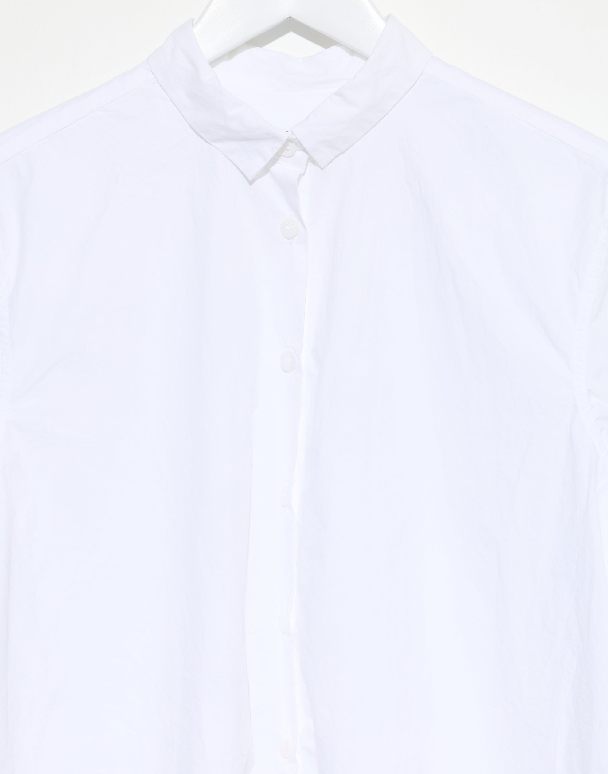 White Cotton Poplin Lucie Shirt