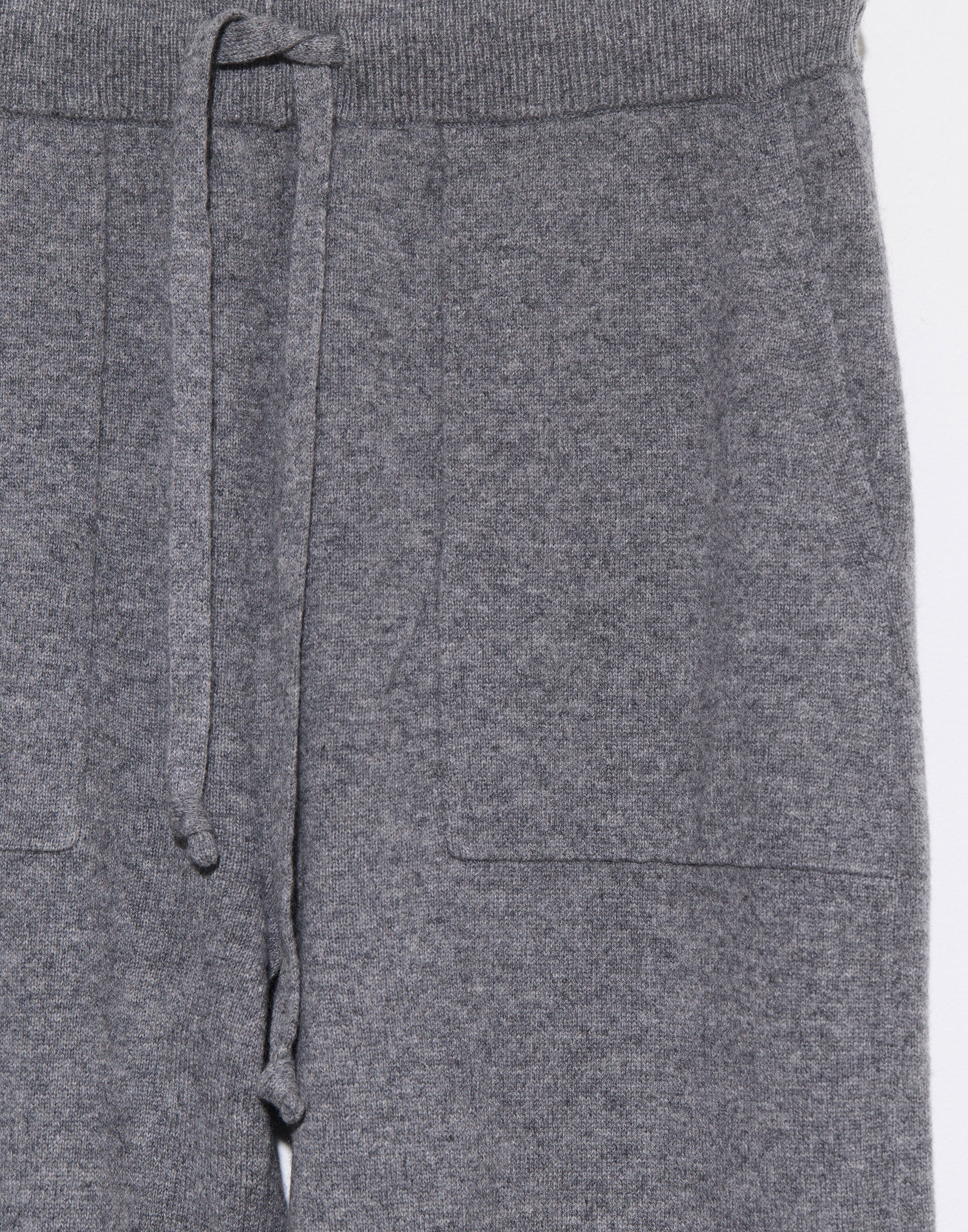 Mid Grey Cashmere Pocketed Pants