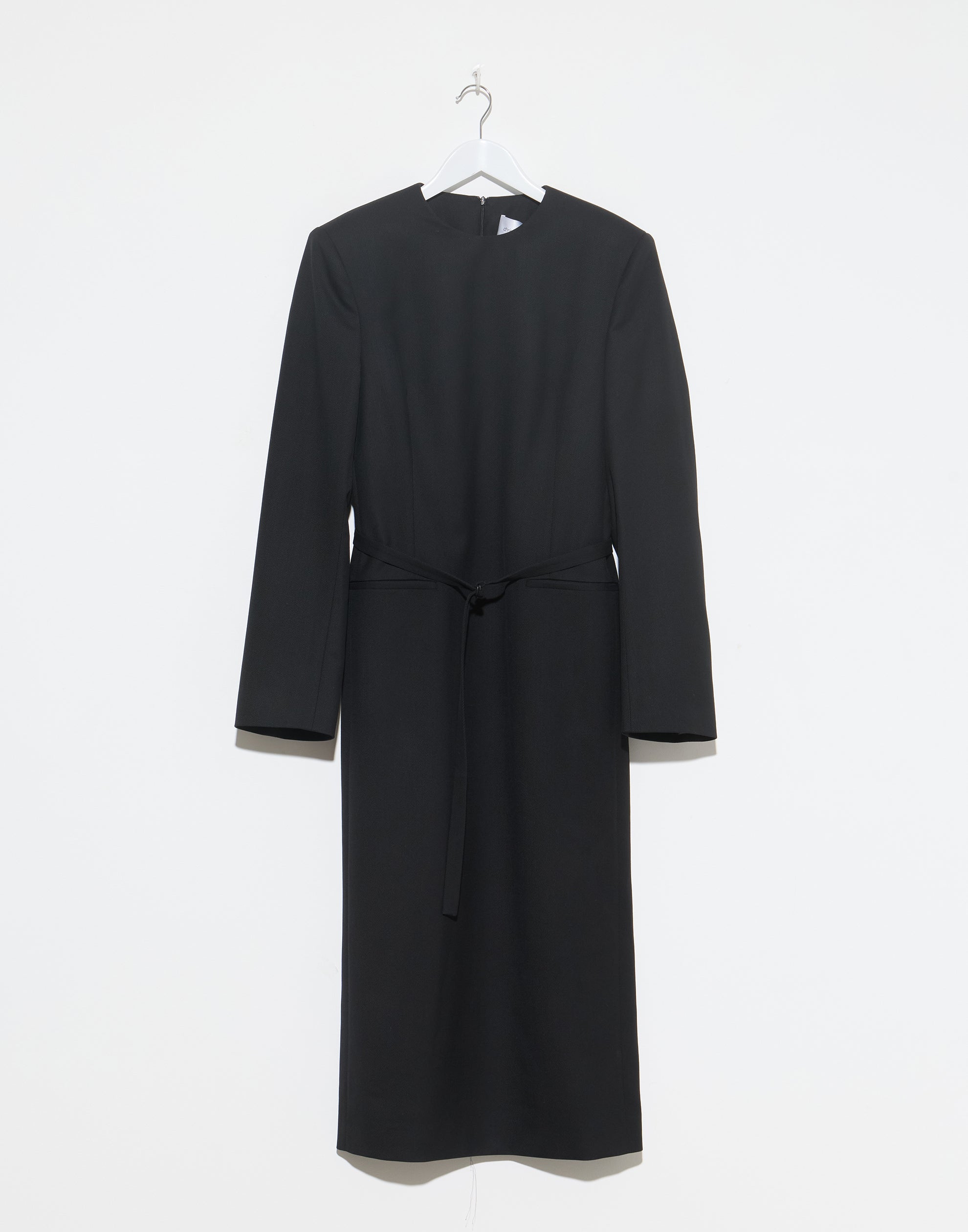 Black Silk & Wool Dina Tailored Dress