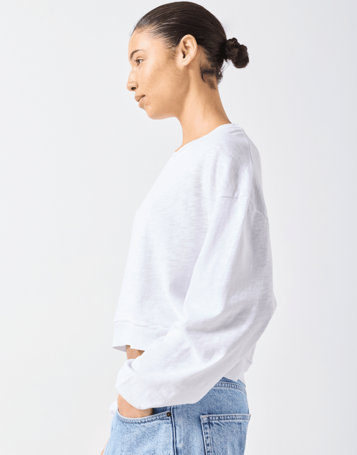 White Cotton Sonoma Sweatshirt