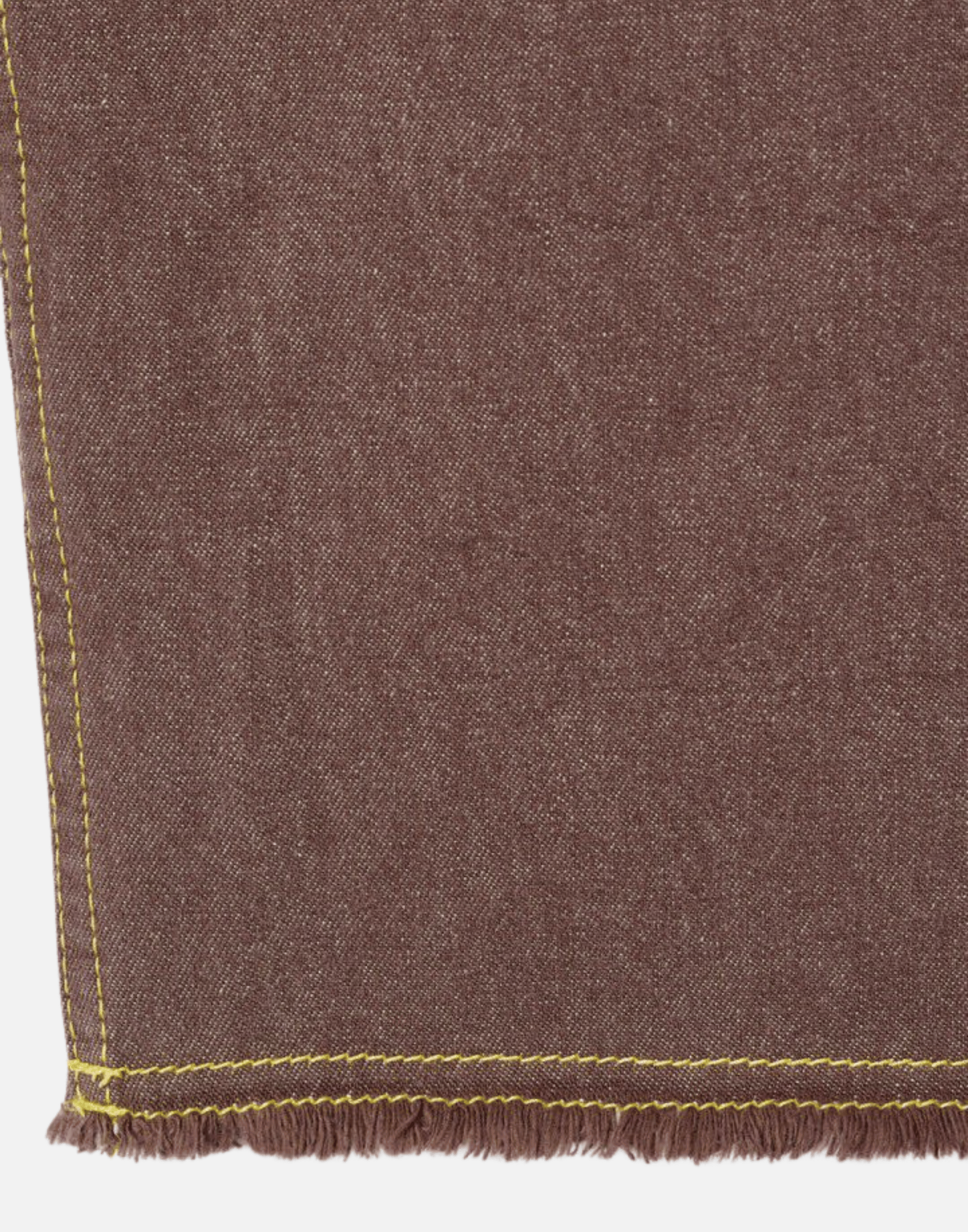 Mocha Cotton Denim Grezby Bermuda Shorts