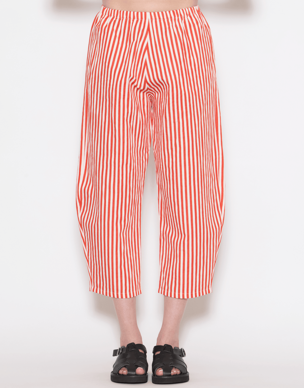 Poppy Stripe Cotton & Linen Trousers