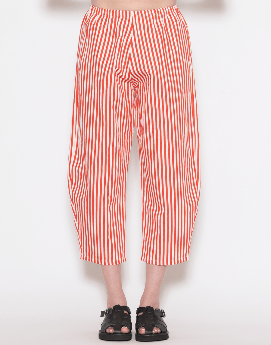 Poppy Stripe Cotton & Linen Trousers