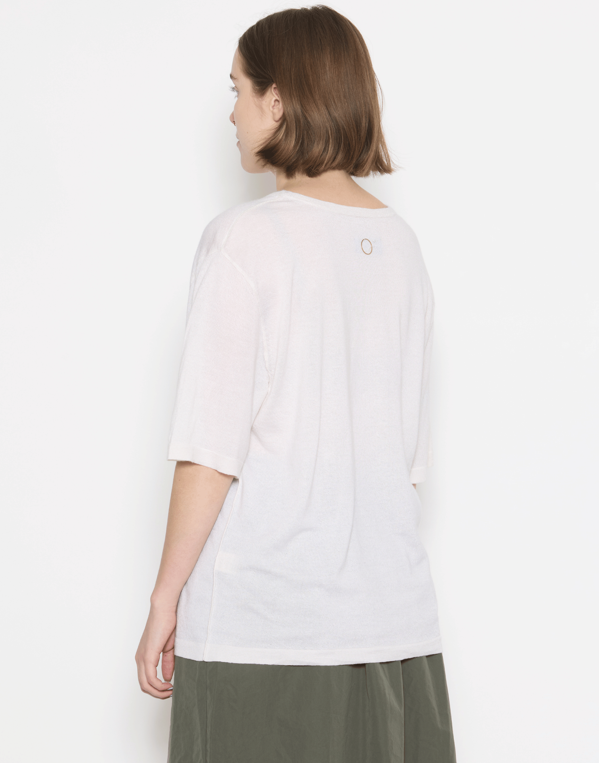 Ivory Cashmere & Silk Sen T-Shirt