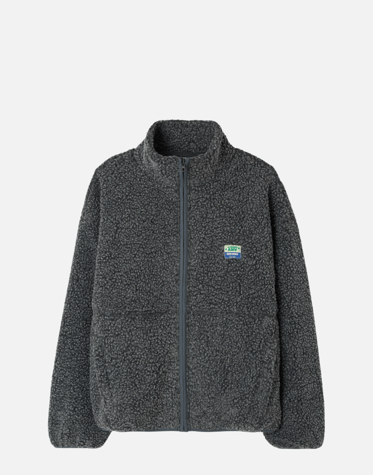Charcoal Faux Shearling Hocktown Jacket