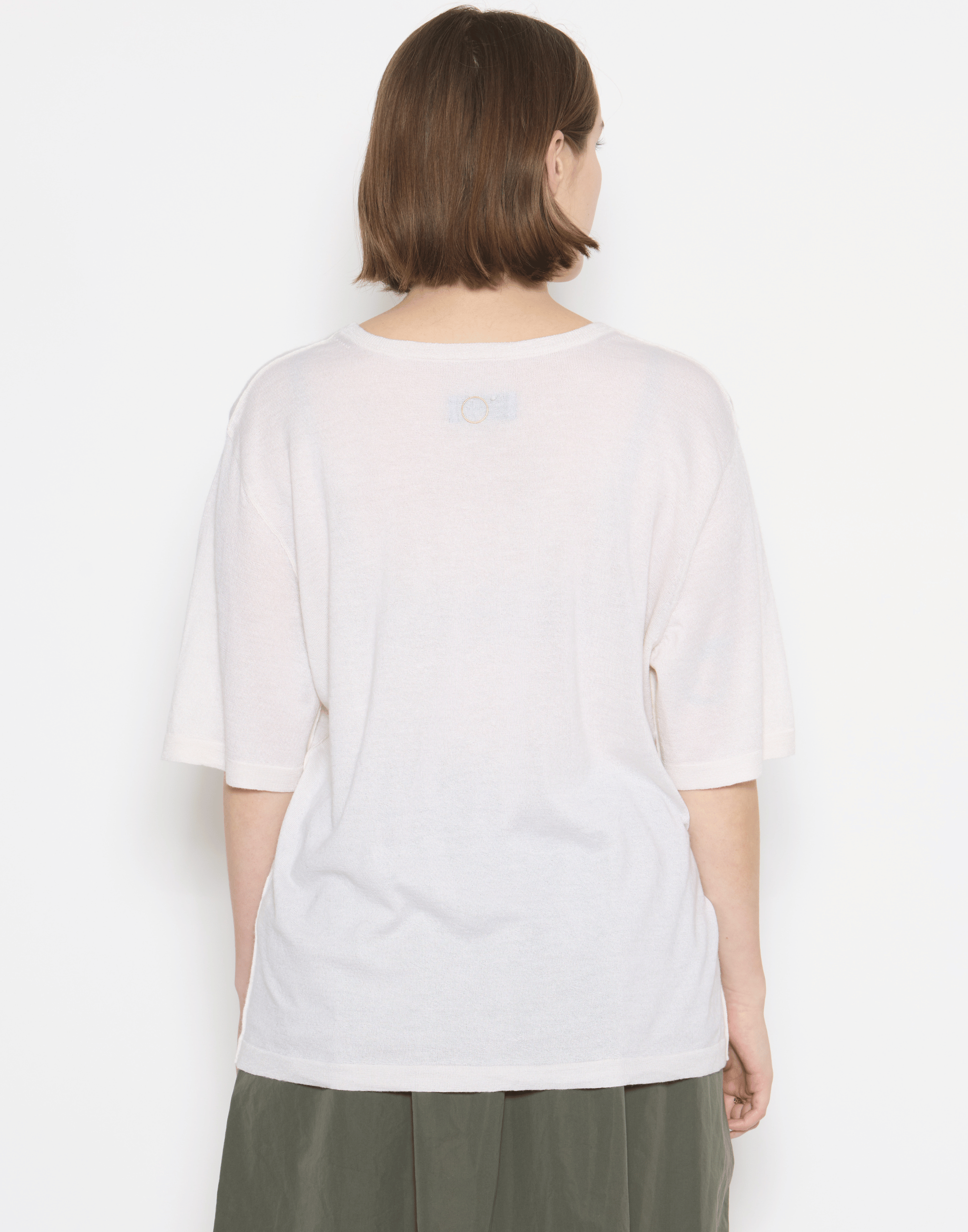 Ivory Cashmere & Silk Sen T-Shirt