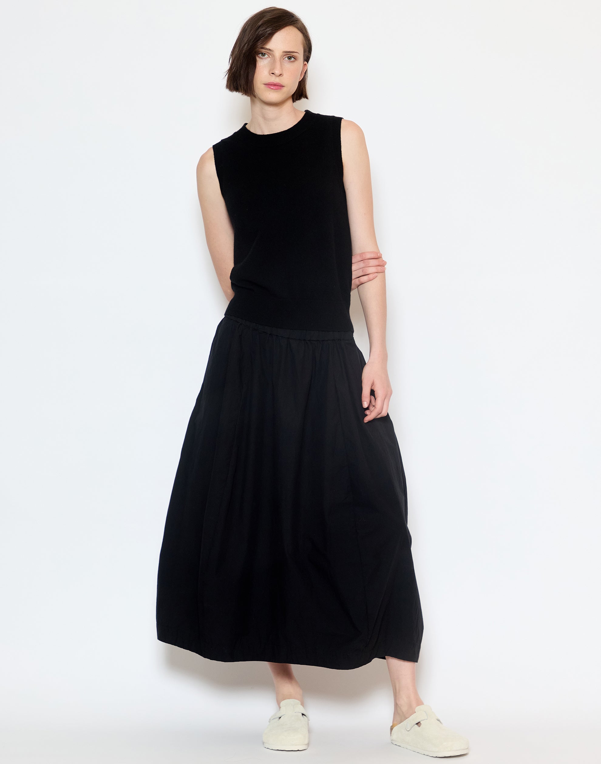 Black Cashmere Tank Top