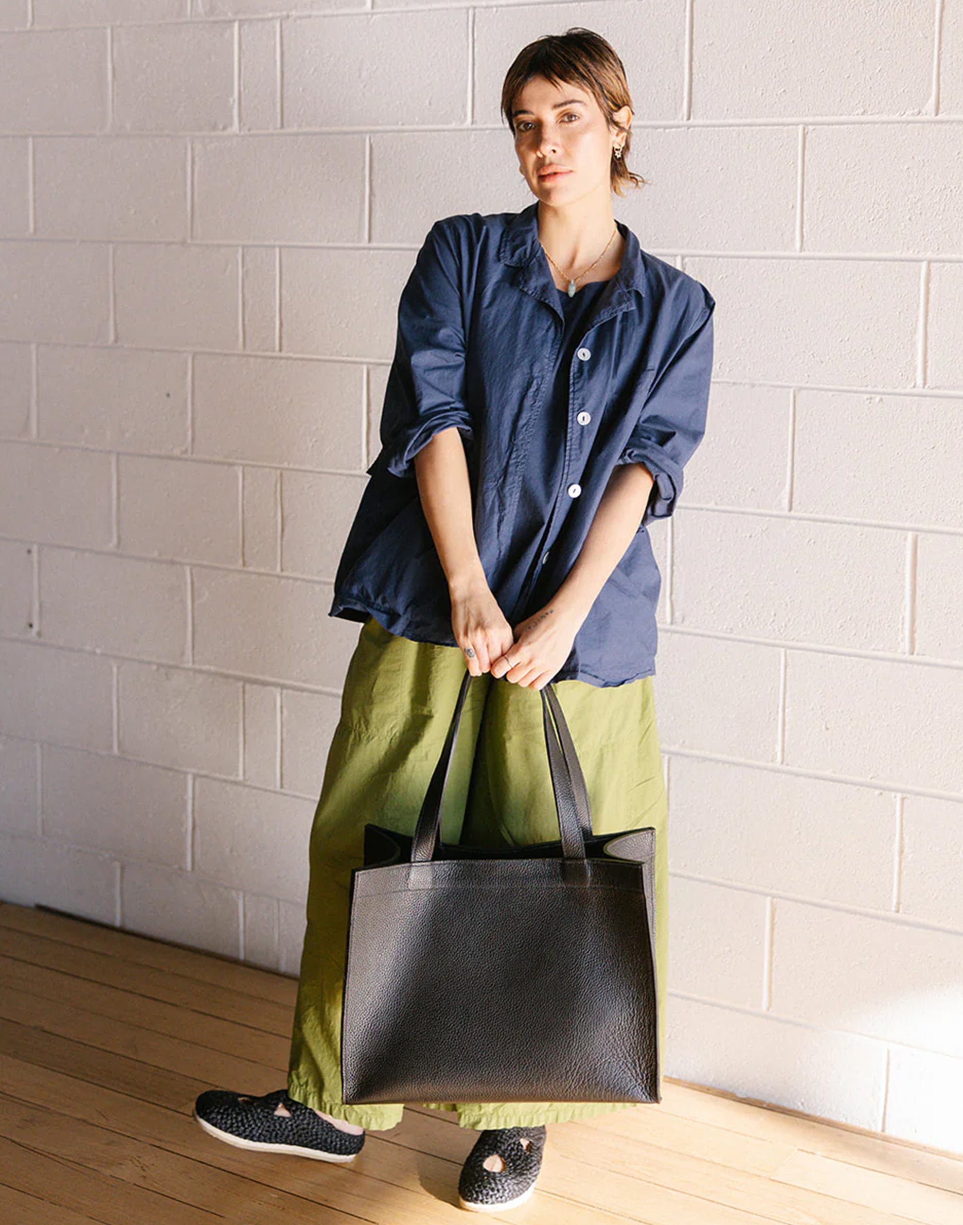 Navy Cotton Dominique Blazer