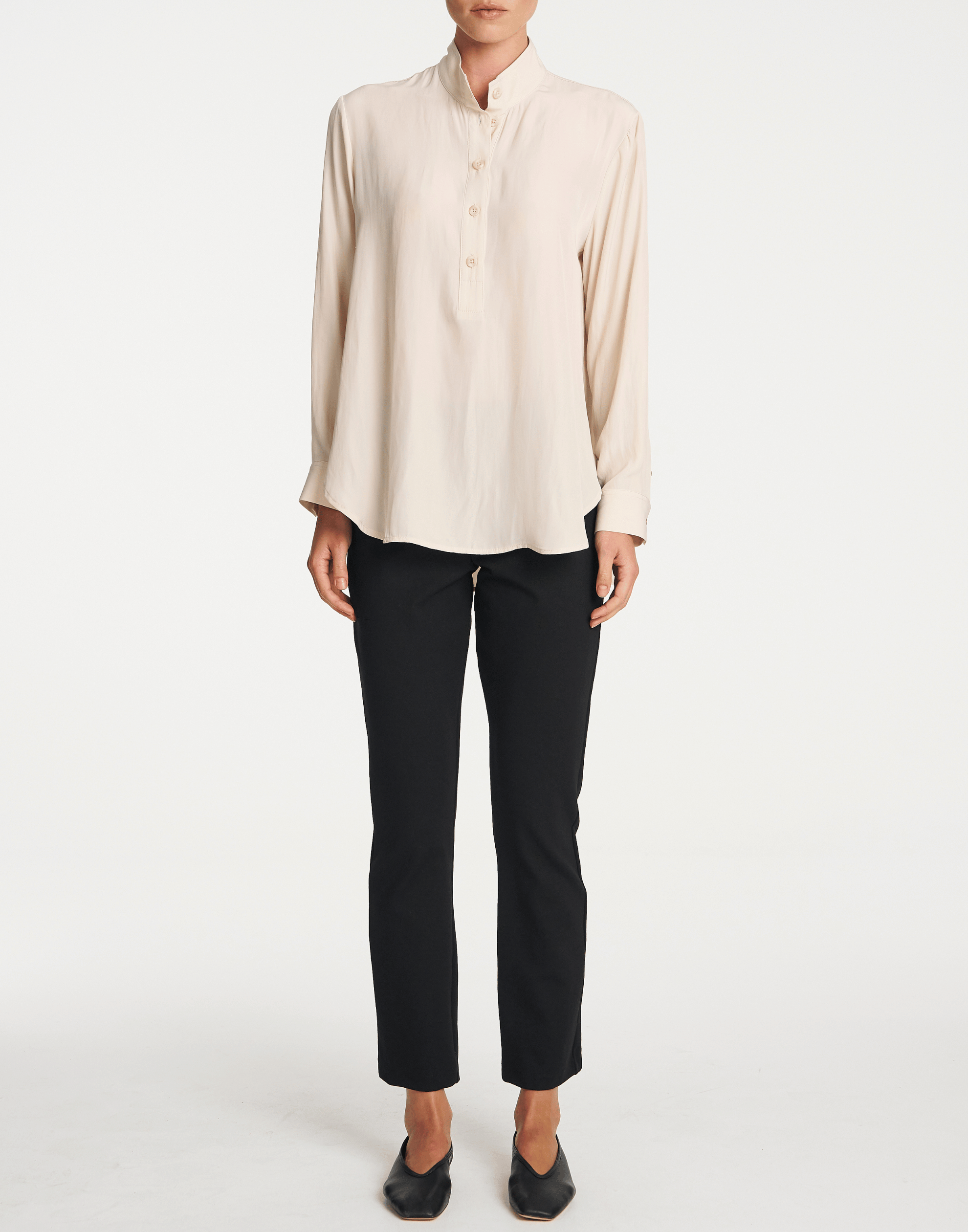 Black Stretch Slim Leg Pants