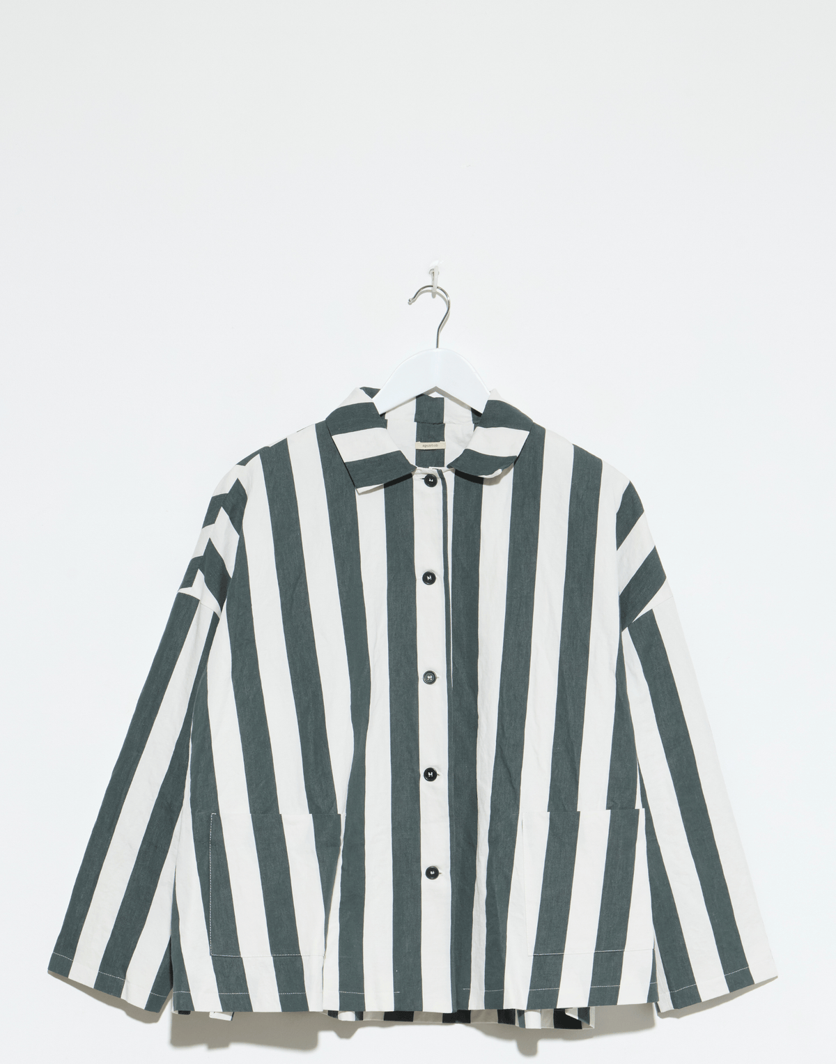 Cement Stripe Cotton & Linen Jacket