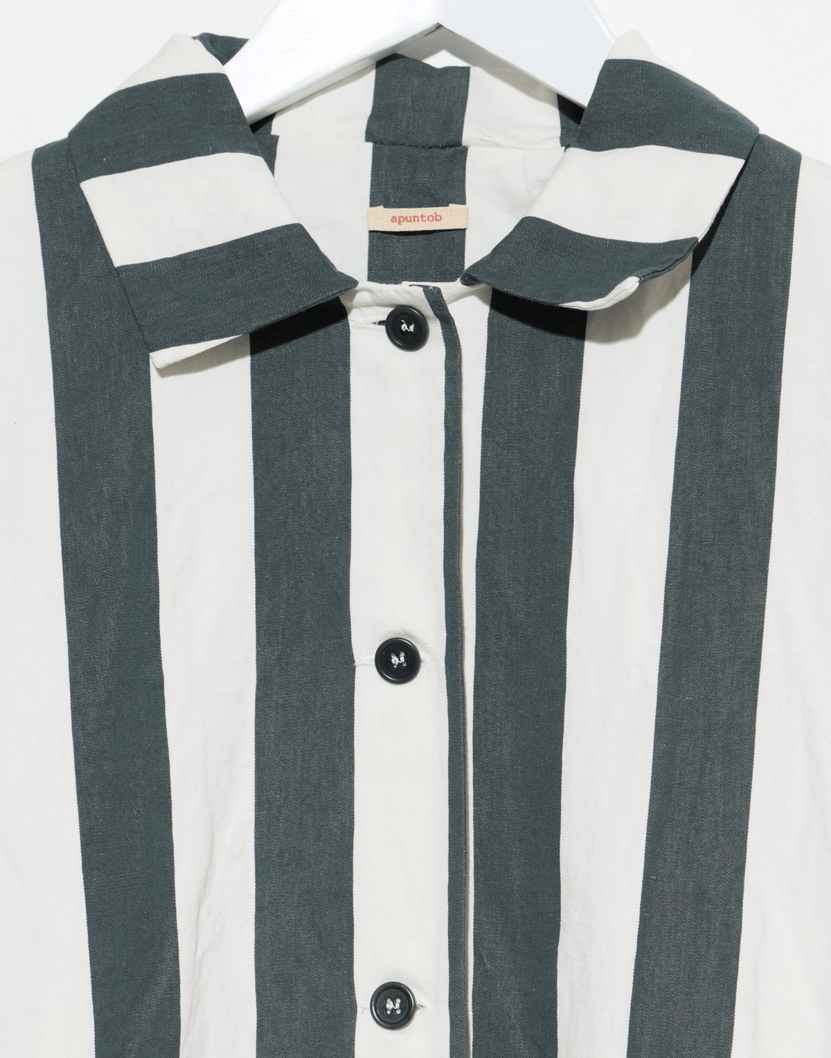Cement Stripe Cotton & Linen Jacket