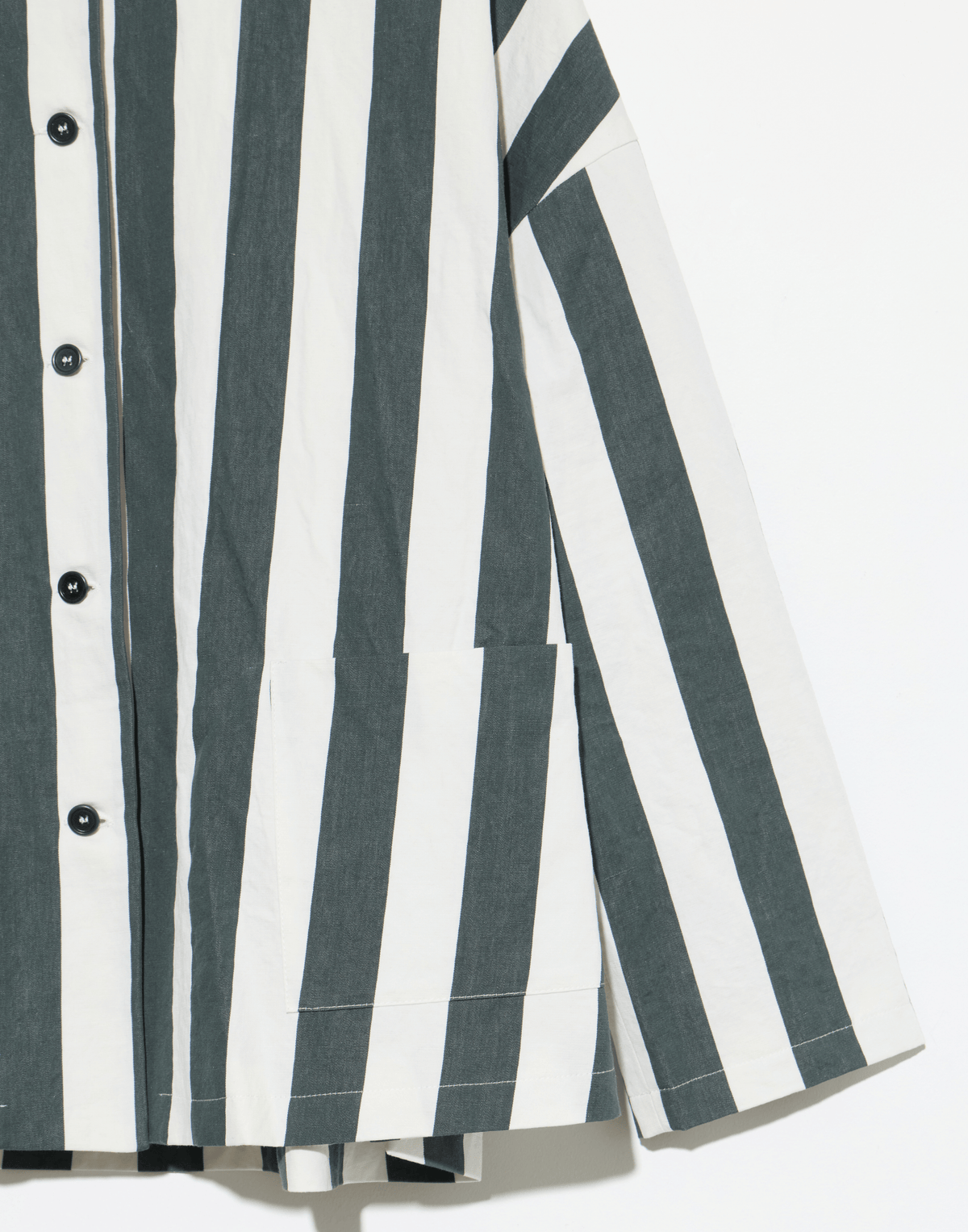 Cement Stripe Cotton & Linen Jacket