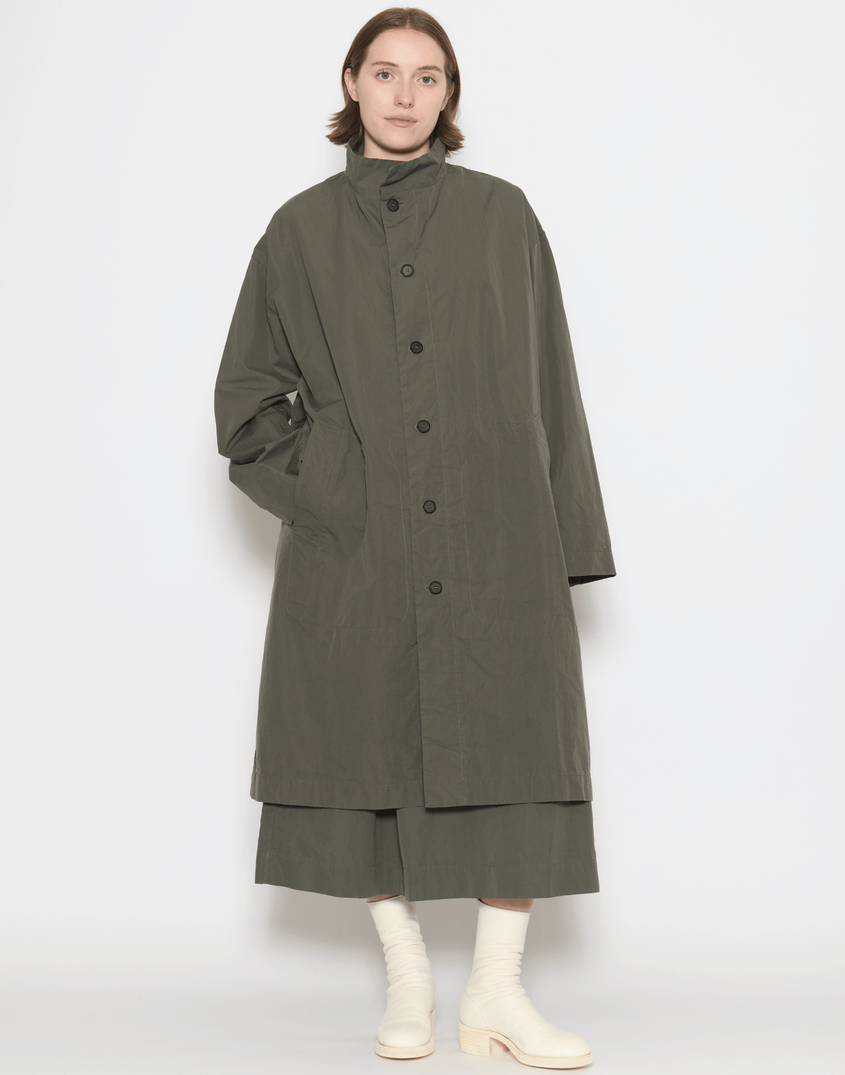 Wood Green Cotton Water-Repellent Alex Coat