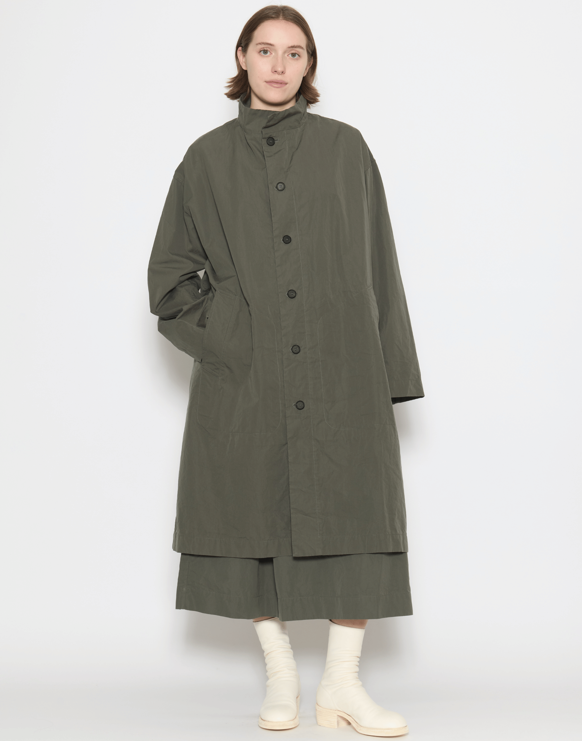 Wood Green Cotton Water-Repellent Alex Coat