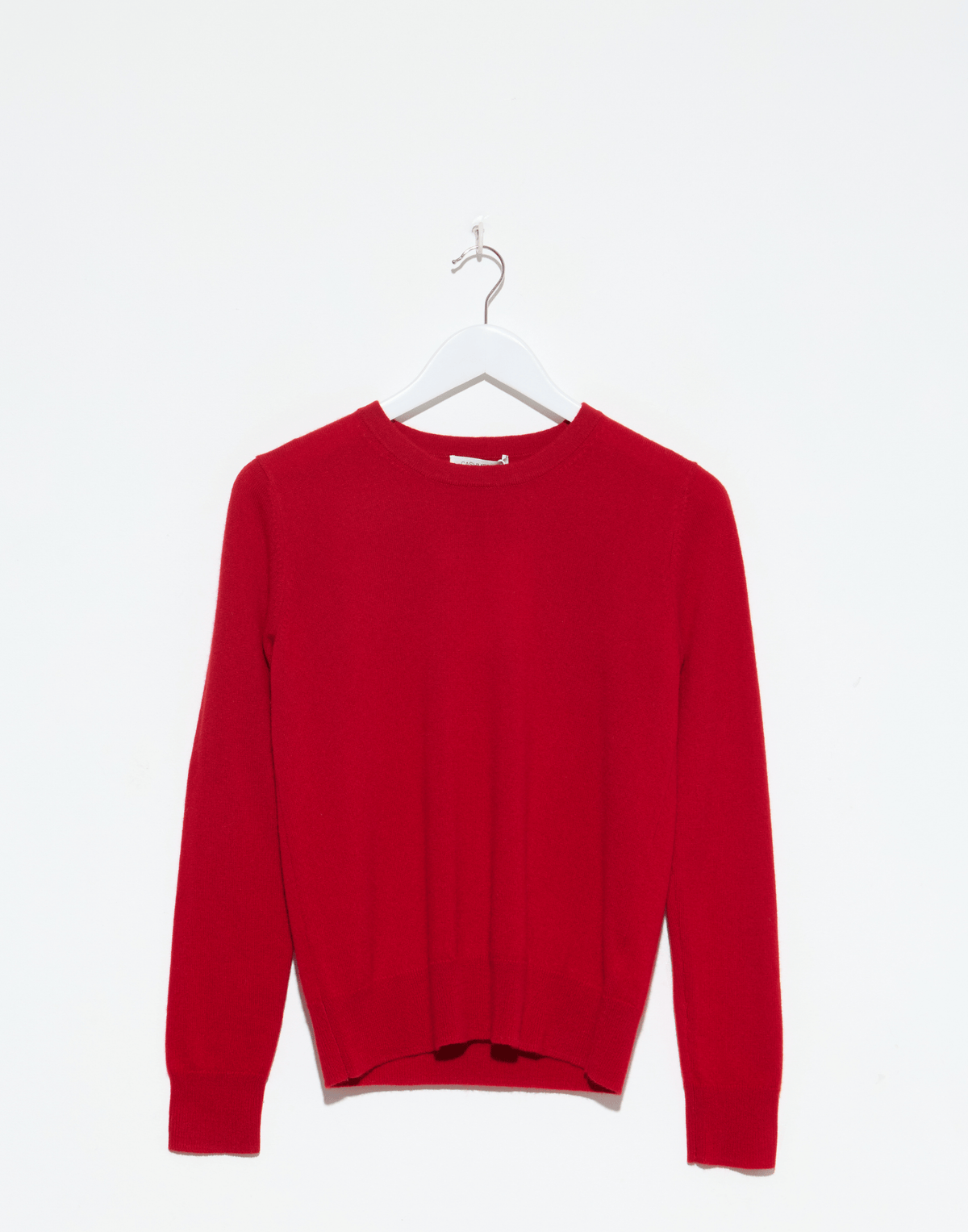 Scarlet Red Cashmere Essential Pullover